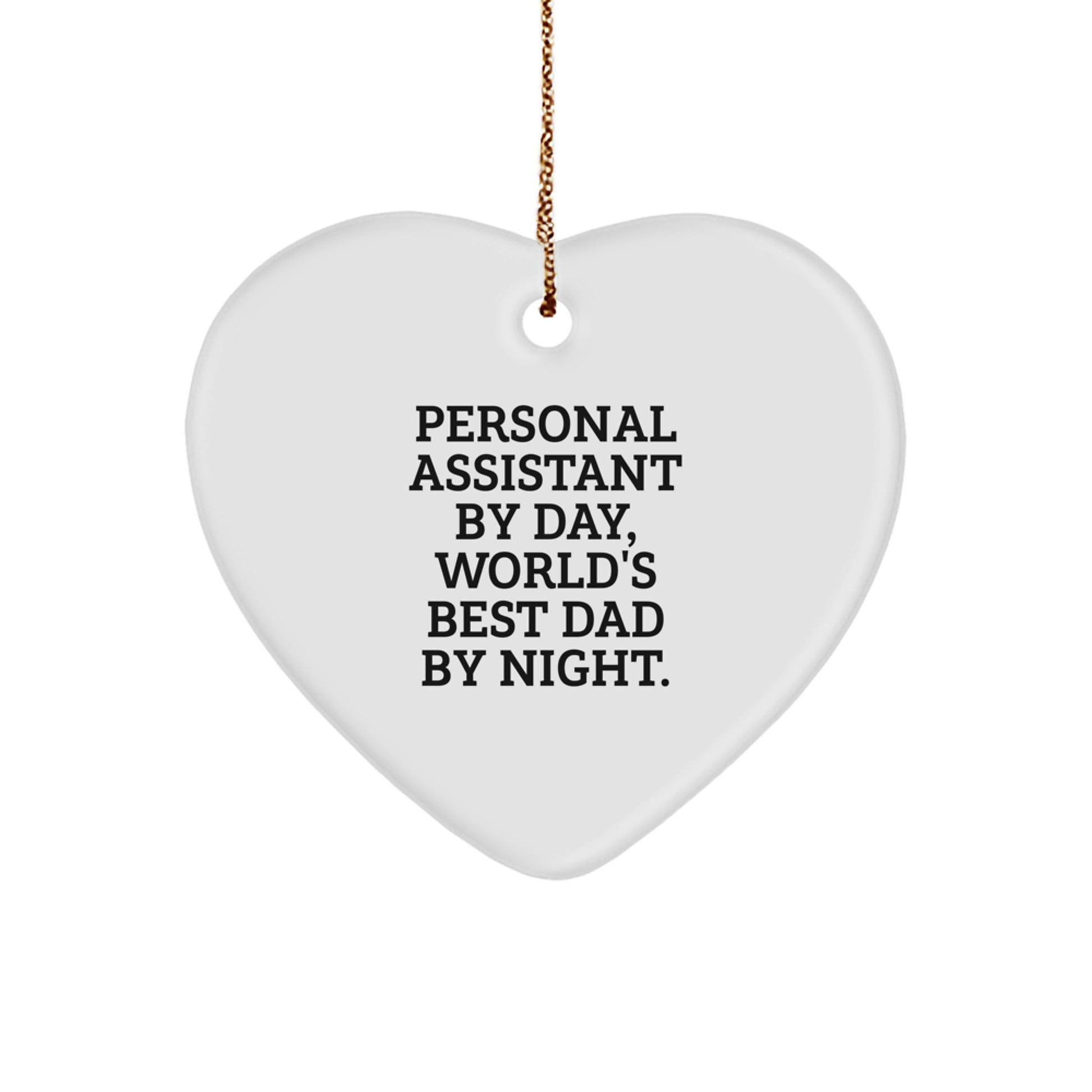 Funny Personal Assistant Gifts from Men to Coworkers Unique Heart Ornament for Christmas Unique Gifts for Personal Assistant - Image 1