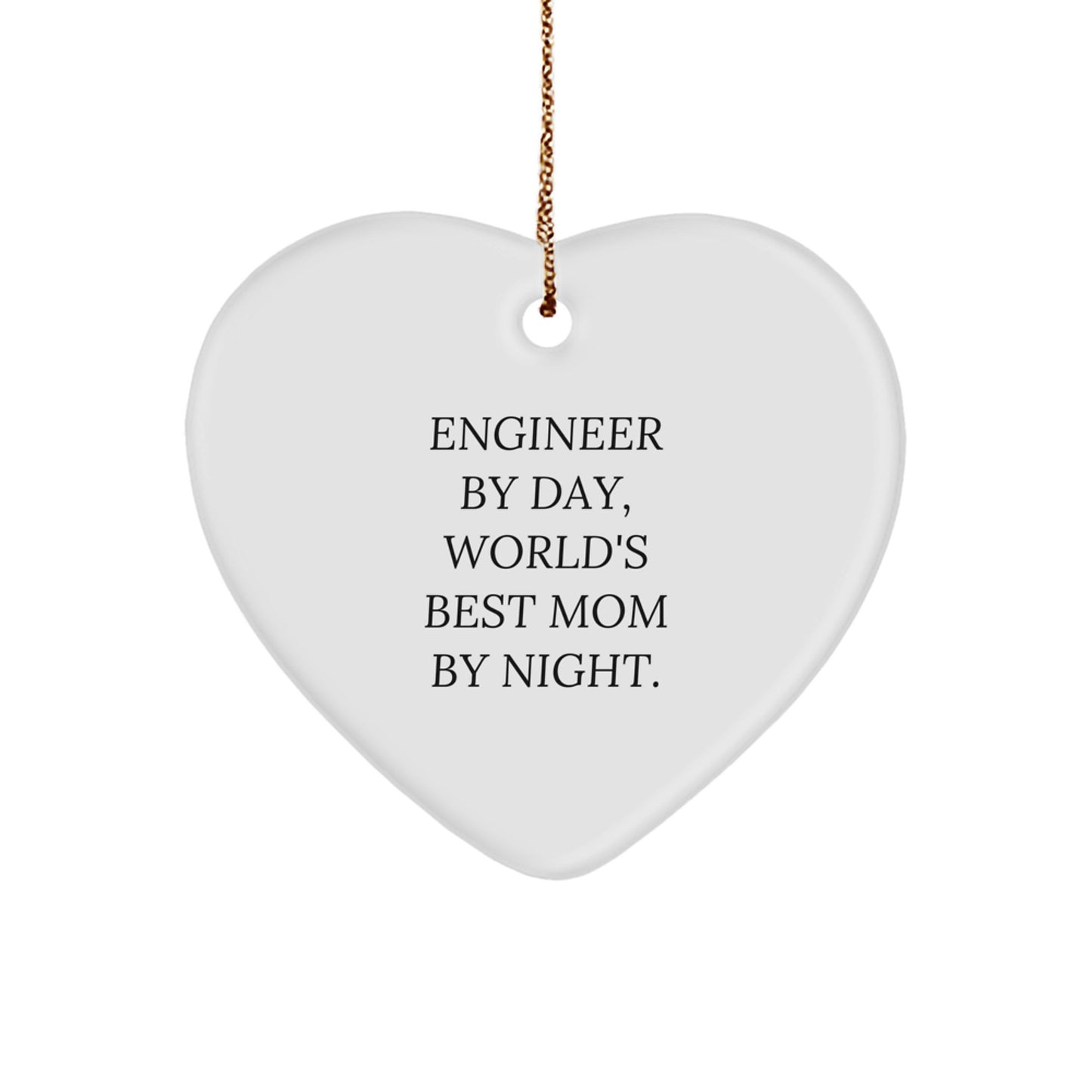 Engineer Heart Ornament Gifts from Family, Engineer Mom, Christmas Unique - Image 1