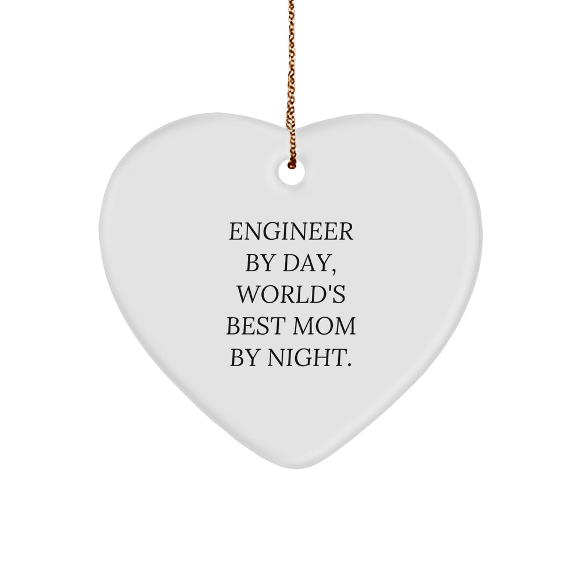 Engineer Heart Ornament Gifts from Family, Engineer Mom, Christmas Unique - Image 1