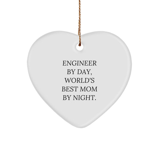 Engineer Heart Ornament Gifts from Family, Engineer Mom, Christmas Unique - Image 1