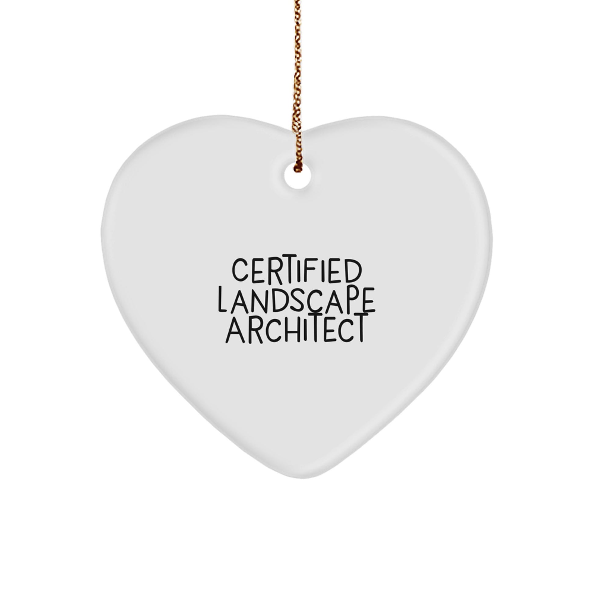 Landscape Architect's Heart: Funny Quote, Landscape Architect Gifts, Certified Landscape Architect, Christmas, Gifts from Friends for Landscape Architect - Image 1