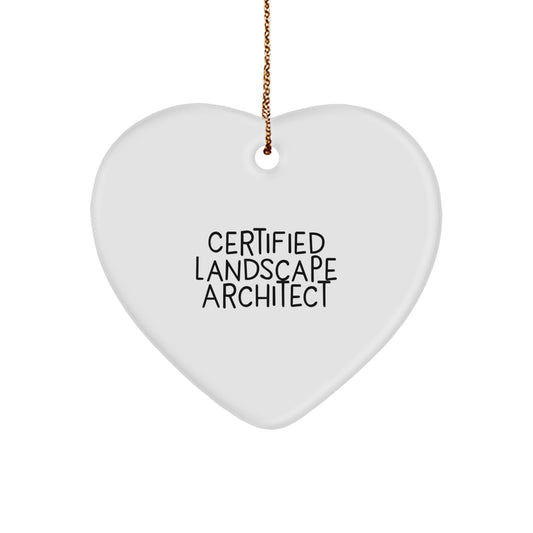 Landscape Architect's Heart: Funny Quote, Landscape Architect Gifts, Certified Landscape Architect, Christmas, Gifts from Friends for Landscape Architect - Image 1