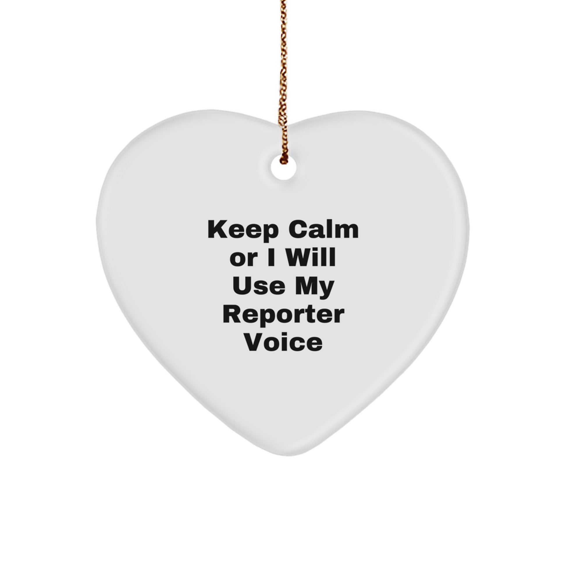 Funny Reporter Christmas Unique Gifts from Friends or Family for Men - Image 1