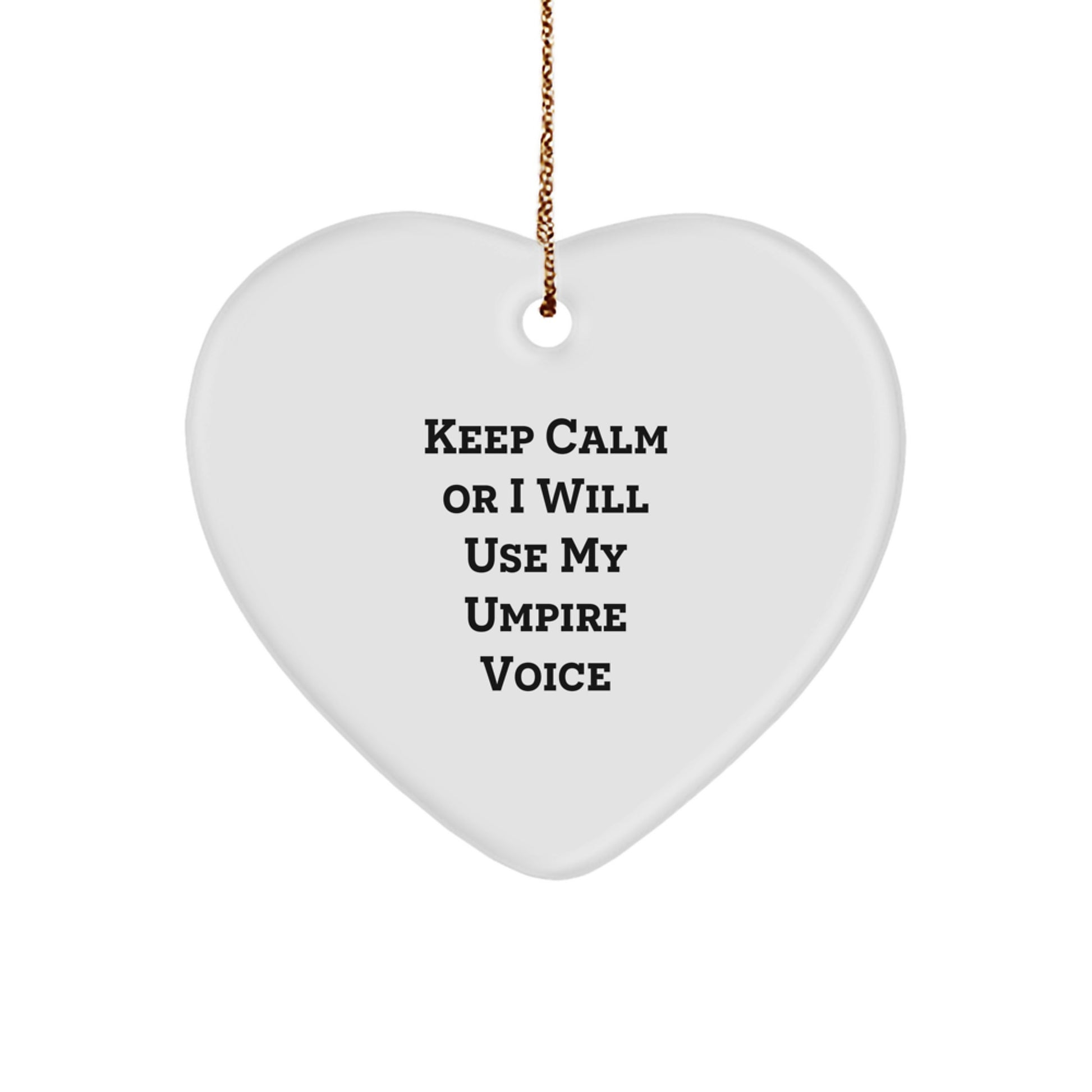 Funny Umpire Heart Ornament Gifts for Umpires from Friends on Christmas Unique Gifts - Image 1