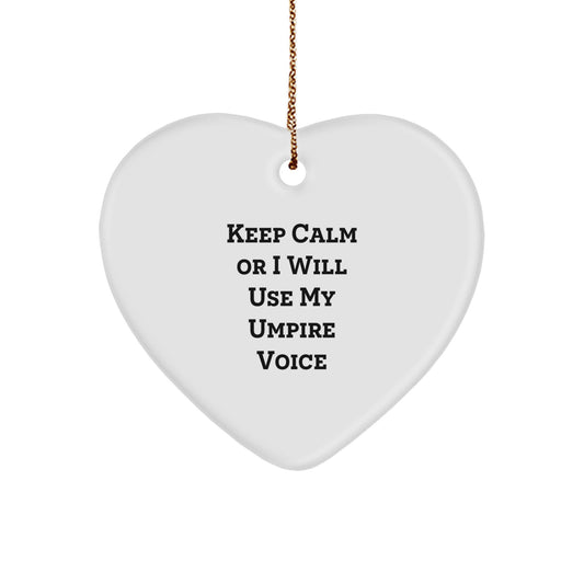 Funny Umpire Heart Ornament Gifts for Umpires from Friends on Christmas Unique Gifts - Image 1