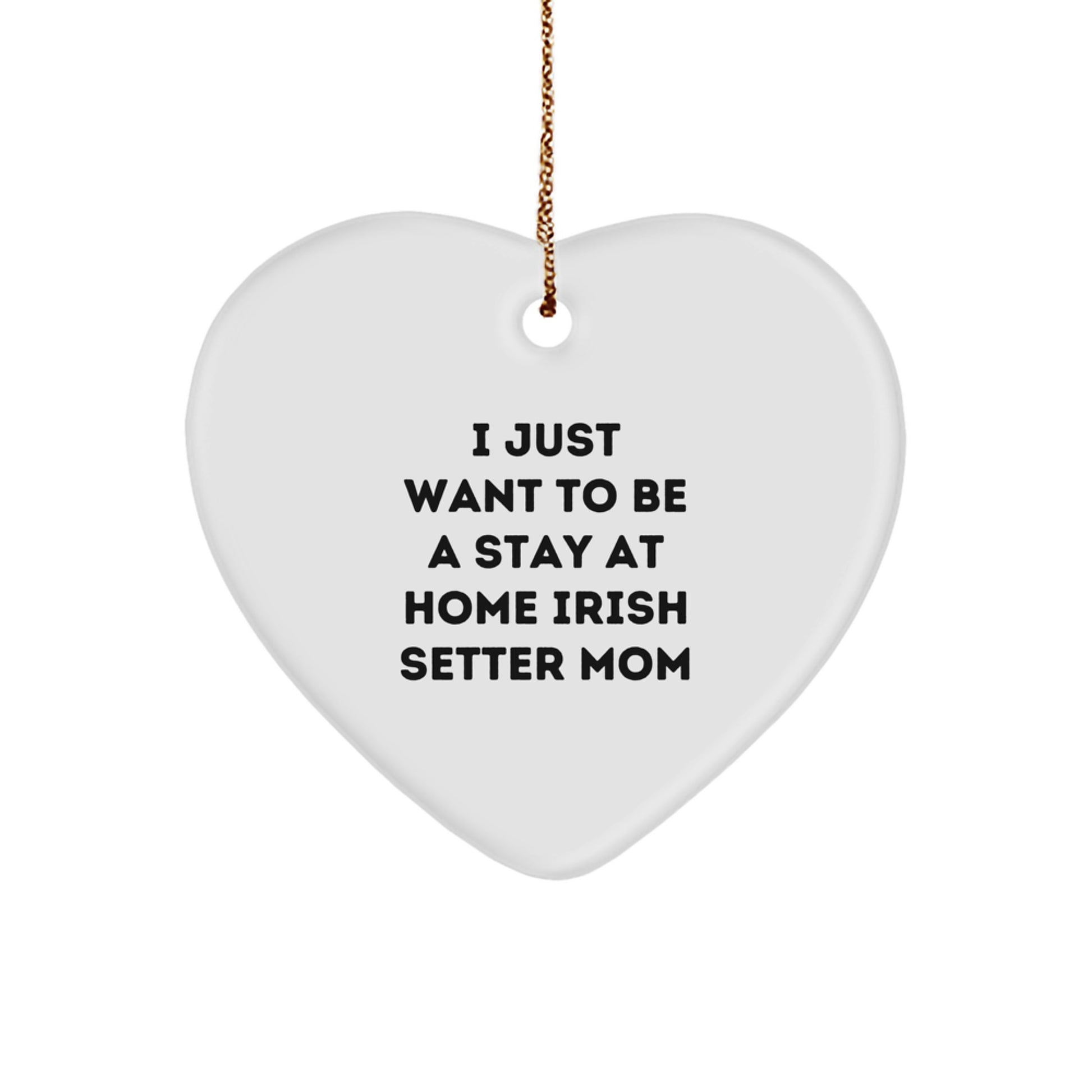 Irish Setter Dog Mom Heart Ornament Gifts from Family to Friends for Christmas Unique Decorations - Image 1