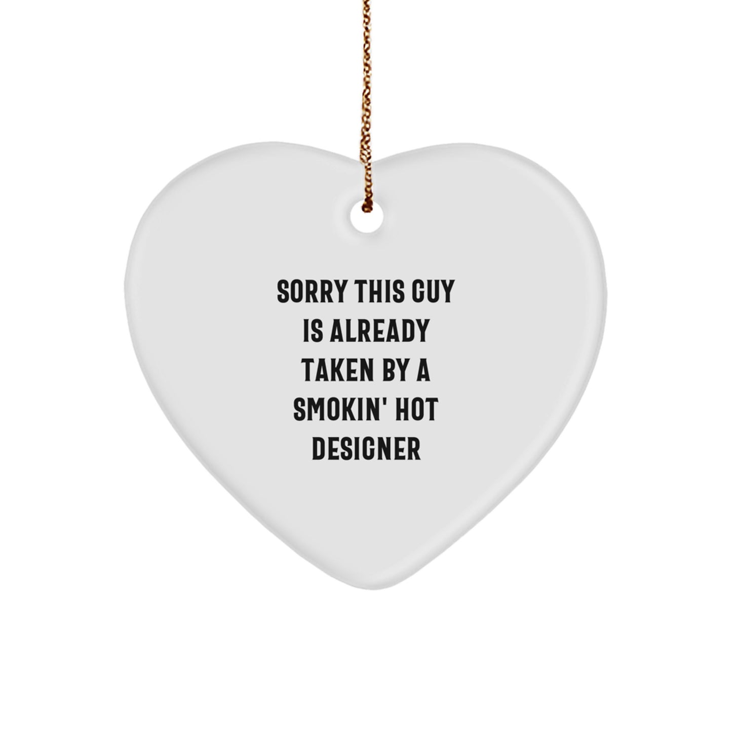 Funny Designer Heart Ornament Gifts from Friends to Family - Christmas Unique Gifts - Image 1