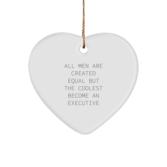 Funny Executive Heart Ornament Gifts from Men to Executive Friends and Family for Christmas Unique - Image 1