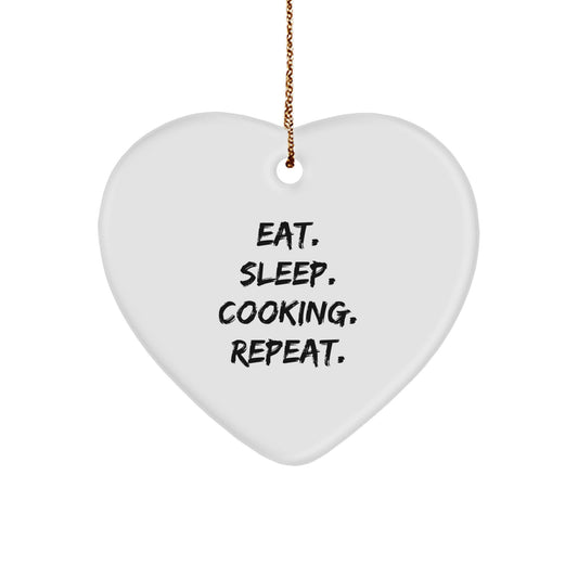 Funny Cooking Heart Ornament Gift from Friends for Christmas Kitchen Lover - Image 1