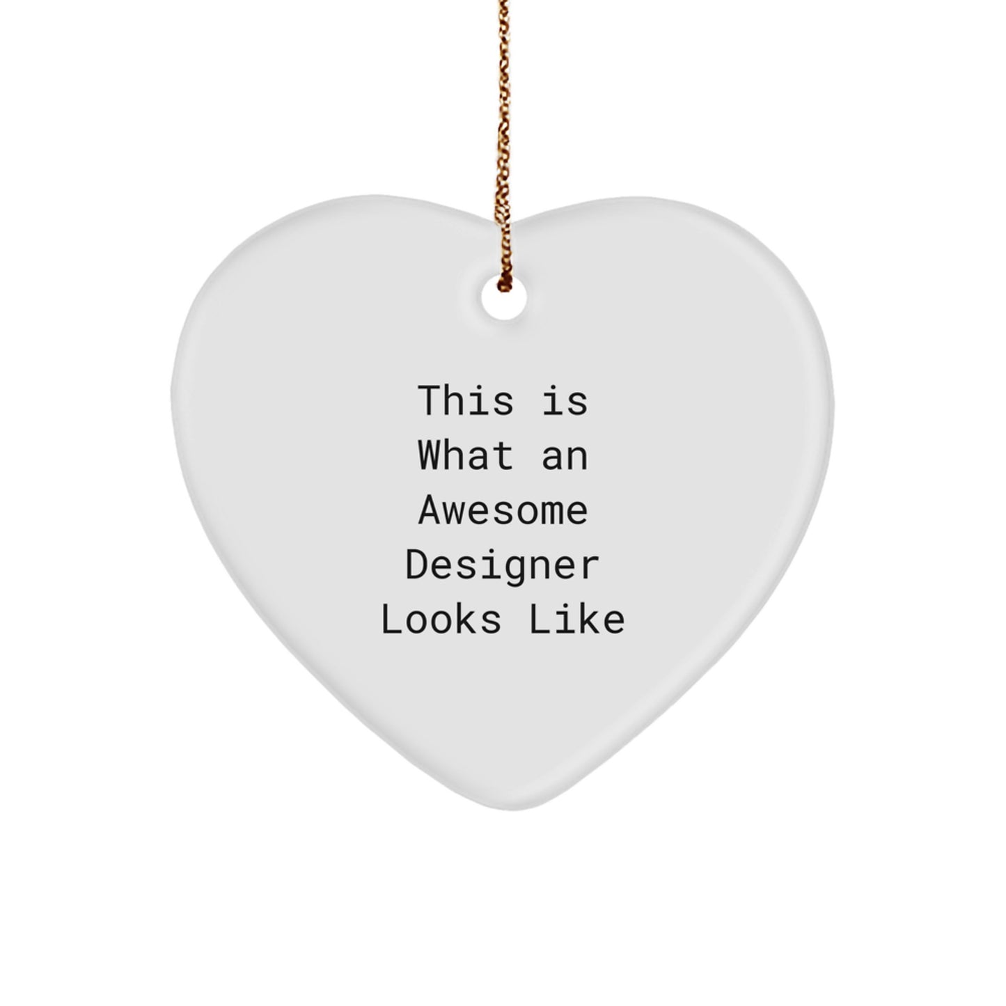 Gifts from Men - Funny Designer Heart Ornament for Women, Friends, Coworkers, or Family - Christmas Unique Gifts to Show Appreciation - Image 1