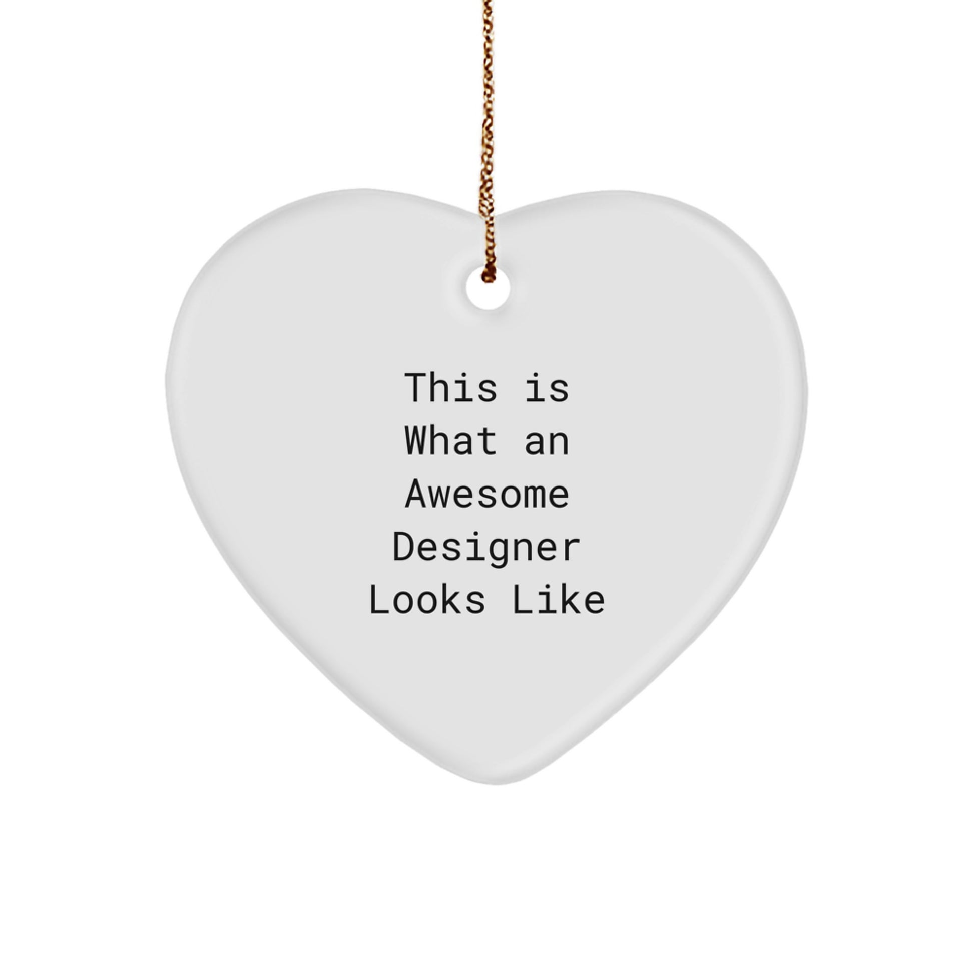 Gifts from Men - Funny Designer Heart Ornament for Women, Friends, Coworkers, or Family - Christmas Unique Gifts to Show Appreciation - Image 1