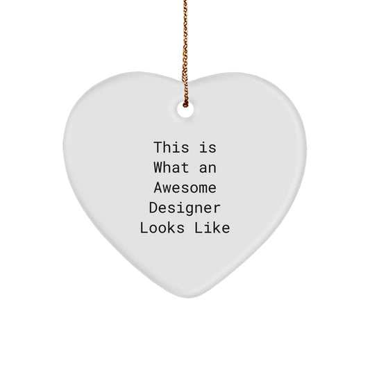 Gifts from Men - Funny Designer Heart Ornament for Women, Friends, Coworkers, or Family - Christmas Unique Gifts to Show Appreciation - Image 1