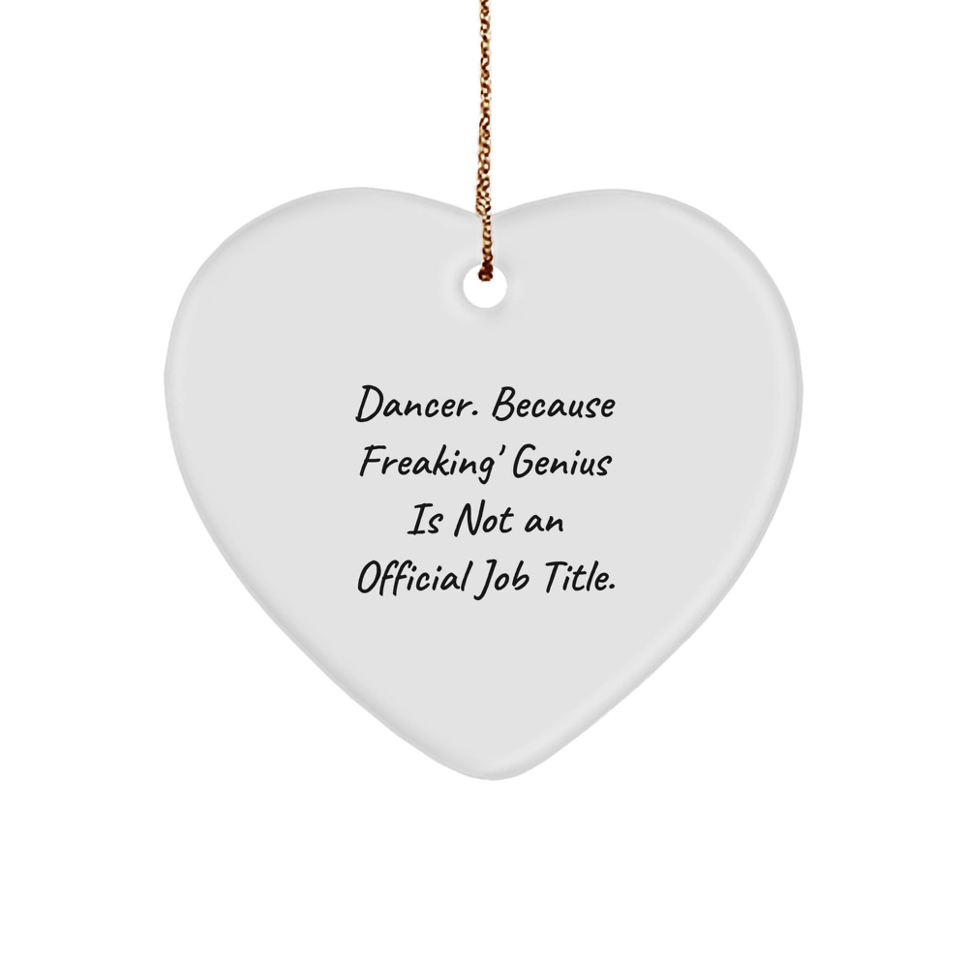 Funny Dancer Heart Ornament Gift for Dancers from Friends - Unique Christmas Unique Gifts for Her - Dancer Gifts from Men - Image 1