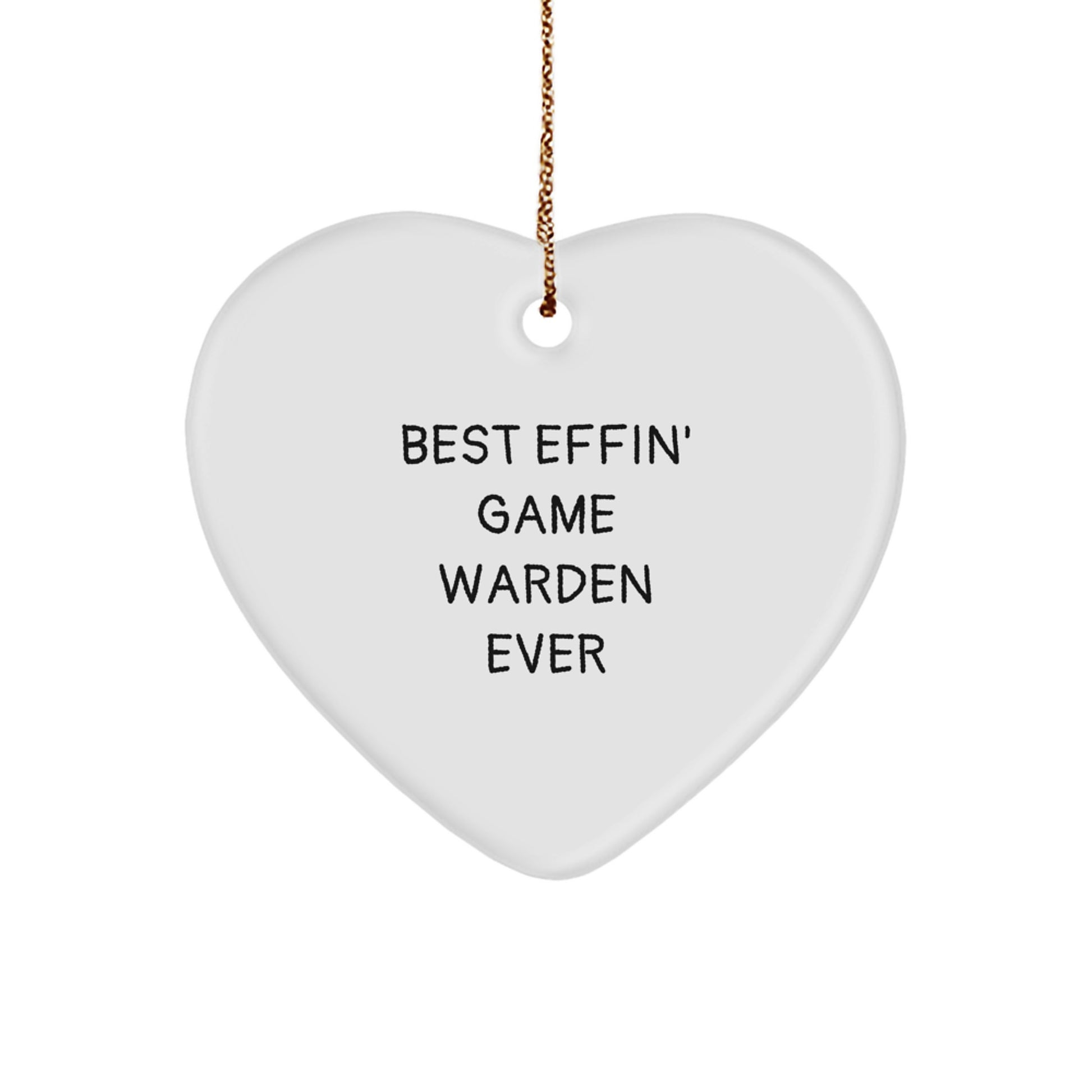 Game Warden Christmas Ornament for Him Best Effin Game Warden Gift - Image 1