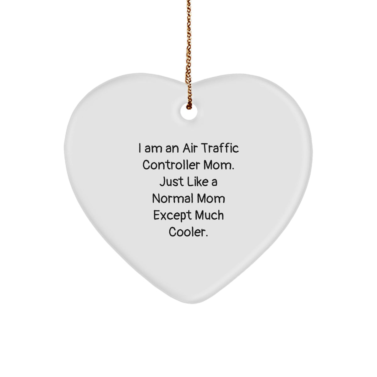 Christmas Gift for Her Air Traffic Controller Mom Ornament Present - Image 1