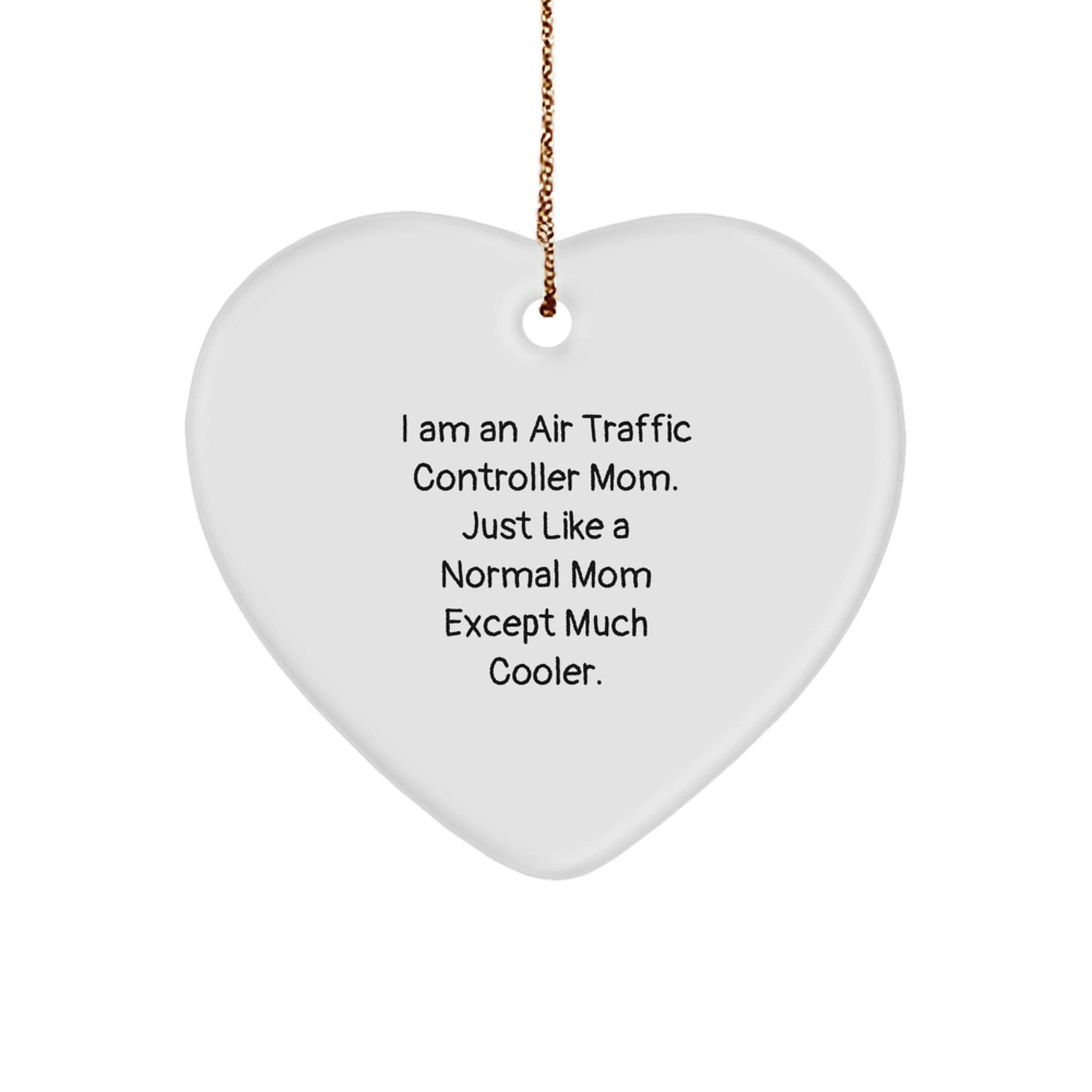 Christmas Gift for Her Air Traffic Controller Mom Ornament Present - Image 1