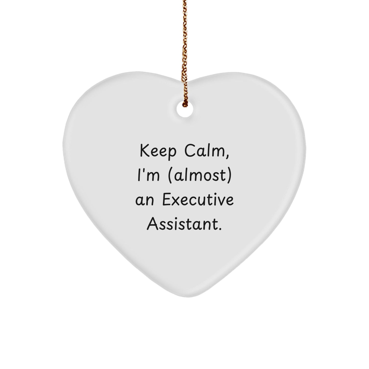Cheerful Executive Assistant Heart Ornament Roommates – Christmas Gift - Image 1