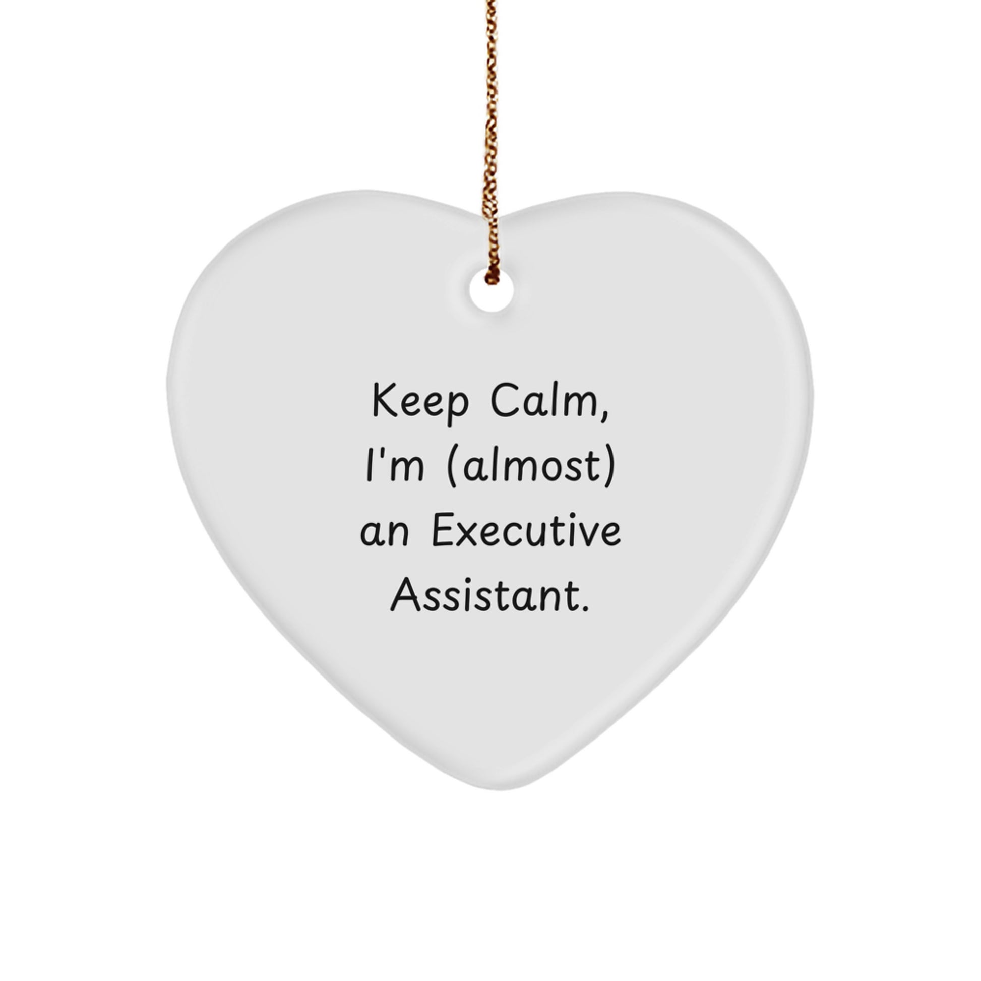 Cheerful Executive Assistant Heart Ornament Roommates – Christmas Gift - Image 1