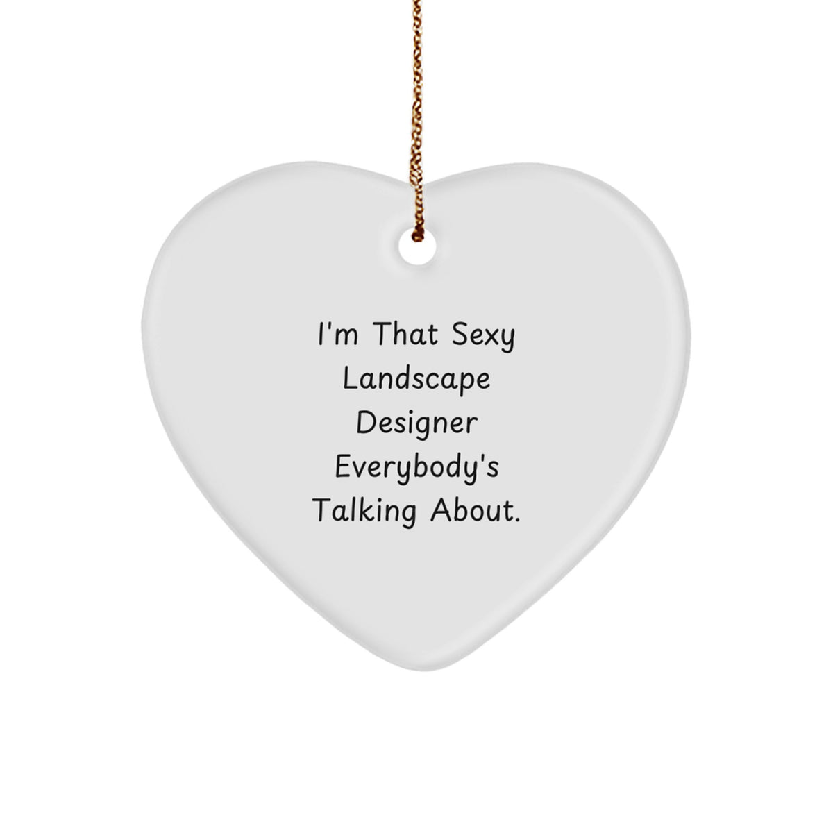 Landscape Designer Keepsake Christmas Ornament for Him Gift - Image 1