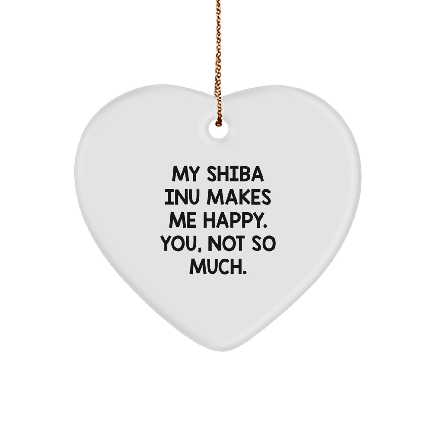 Funny Shiba Inu Dog Heart Ornament Gifts from Friends for Men Women Family Christmas Unique - Image 1