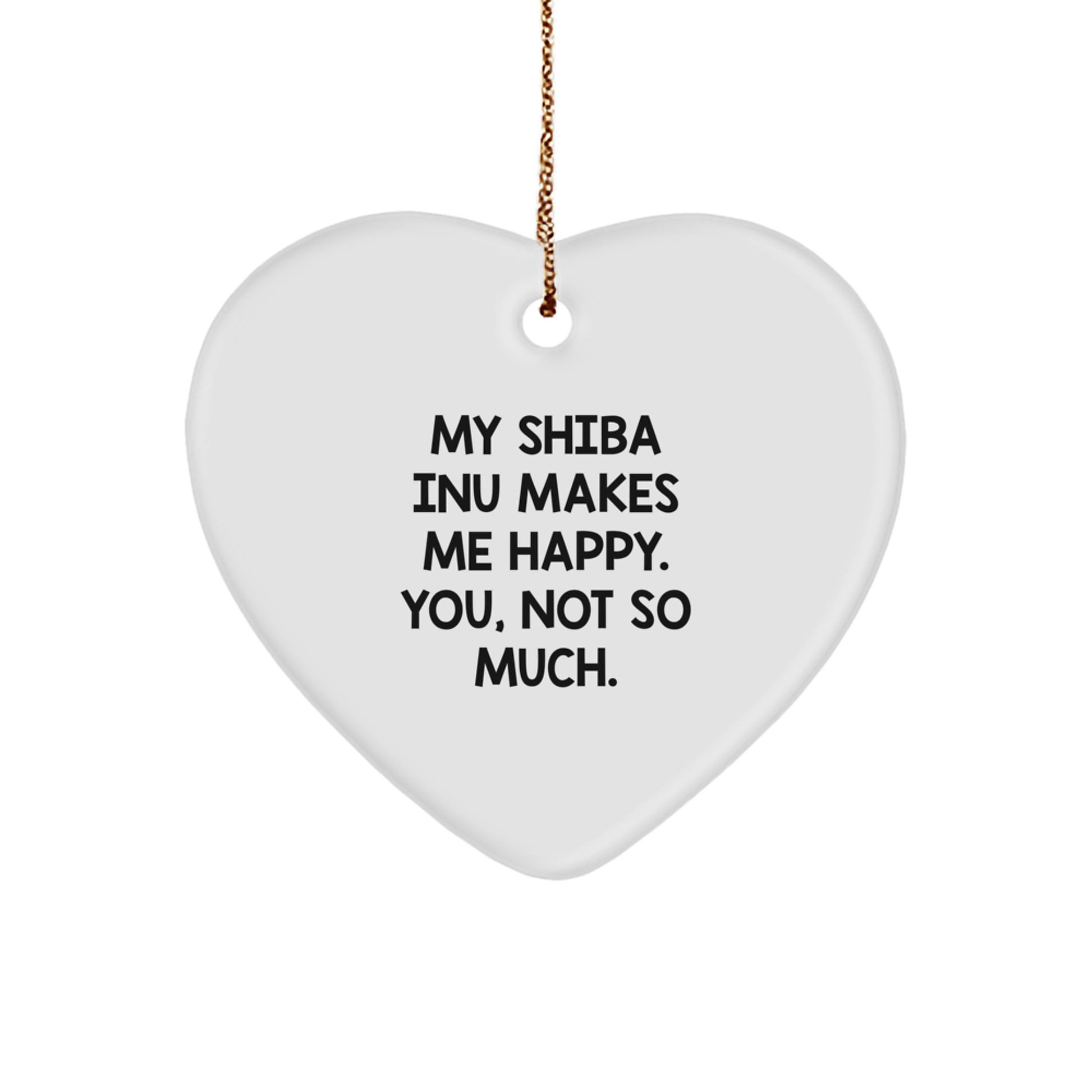 Funny Shiba Inu Dog Heart Ornament Gifts from Friends for Men Women Family Christmas Unique - Image 1