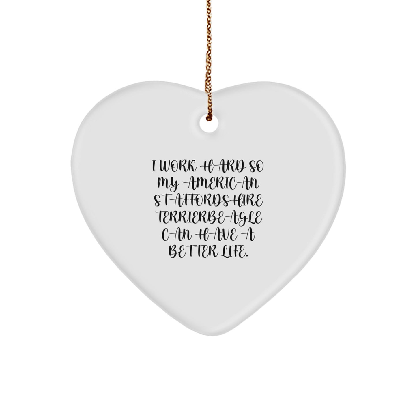 Funny American Staffordshire Terrier Dog Lover Christmas Unique Gifts from Friends for American Staffordshire Terrier Dog - Image 1