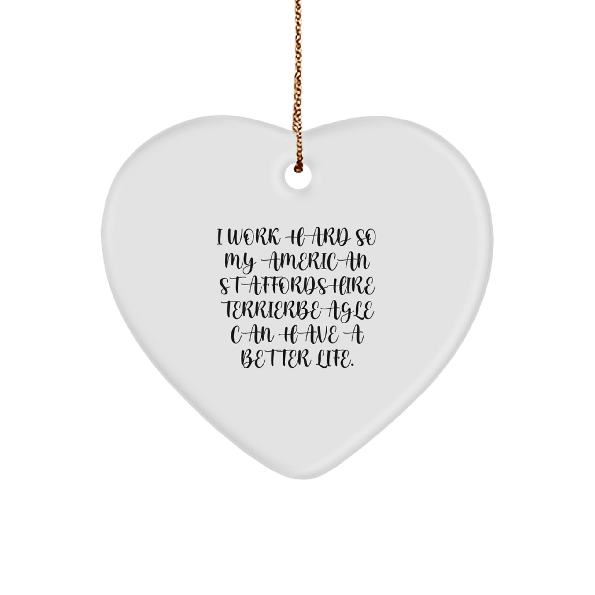 Funny American Staffordshire Terrier Dog Lover Christmas Unique Gifts from Friends for American Staffordshire Terrier Dog - Image 1