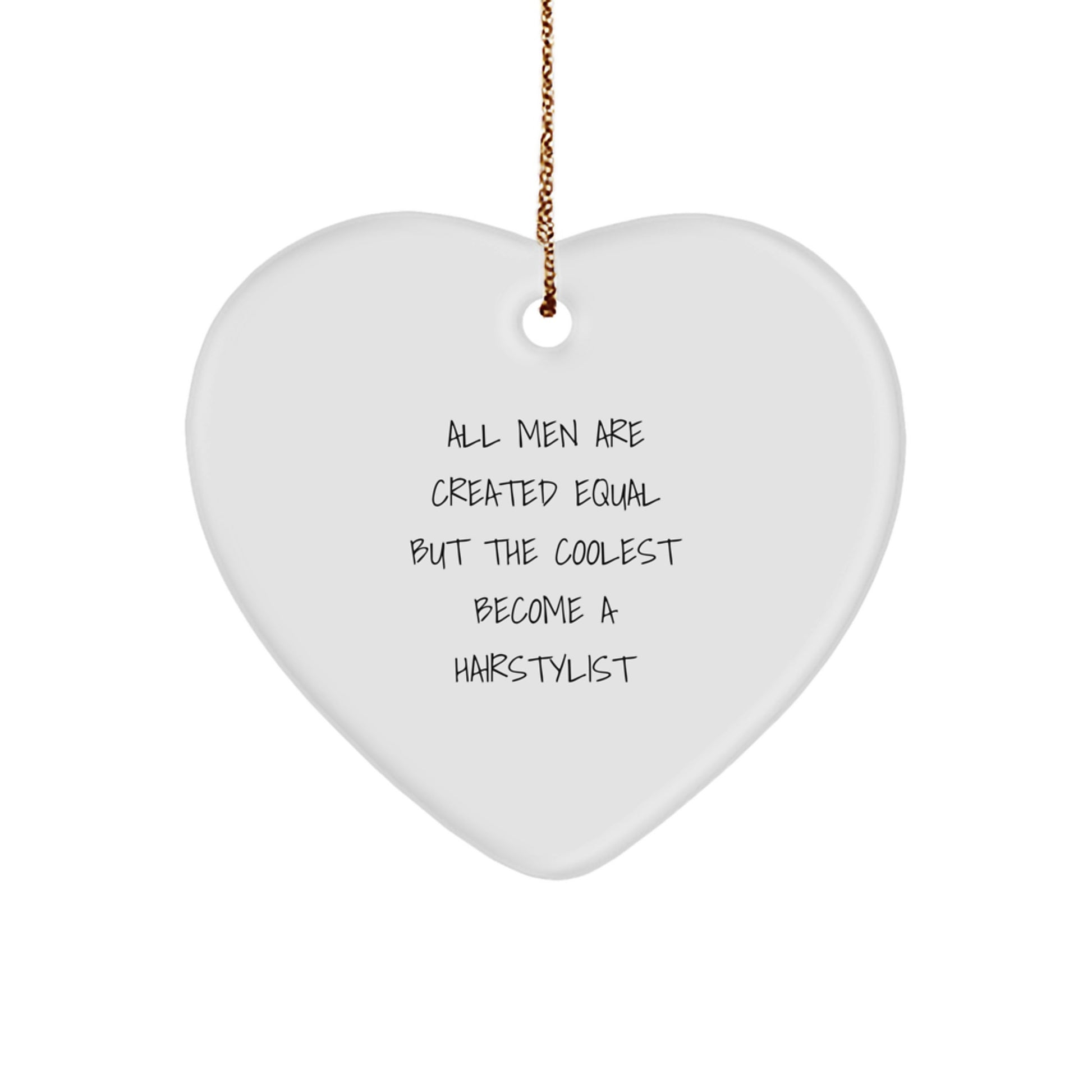 Hairstylist Heart Ornament Gifts from Men to Friends for Christmas - Image 1