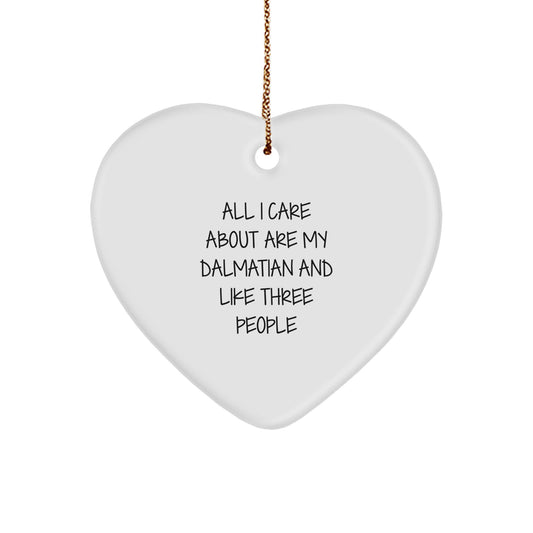 Dalmatian Dog Heart Ornament Gifts from Friends, Unique Christmas Unique Gifts for Family - Image 1