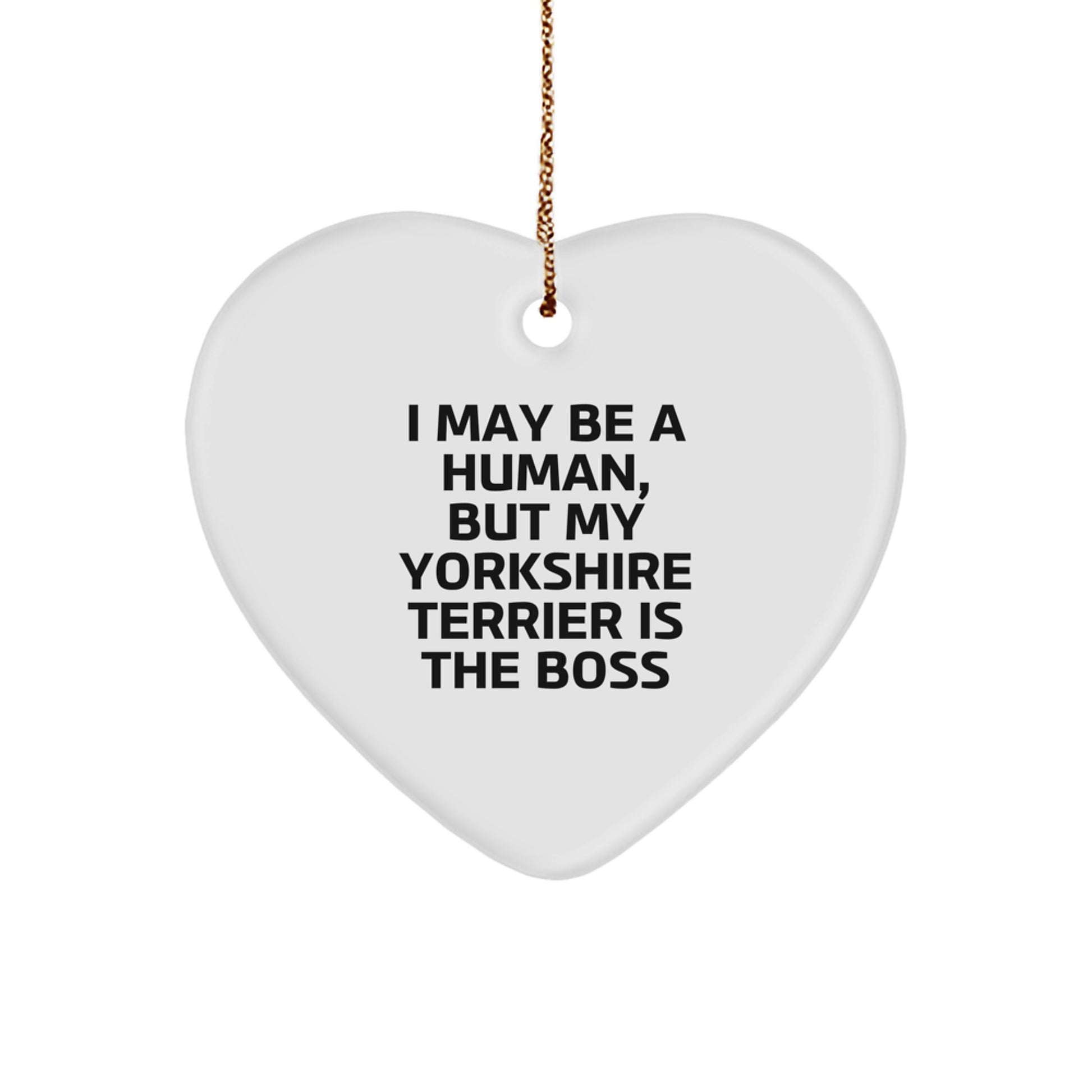 Funny Yorkshire Terrier Dog Gifts for Men, Funny Heart Ornament, Gifts from Men for Yorkshire Terrier Dog Lovers, Unique Christmas Unique Gifts - Image 1