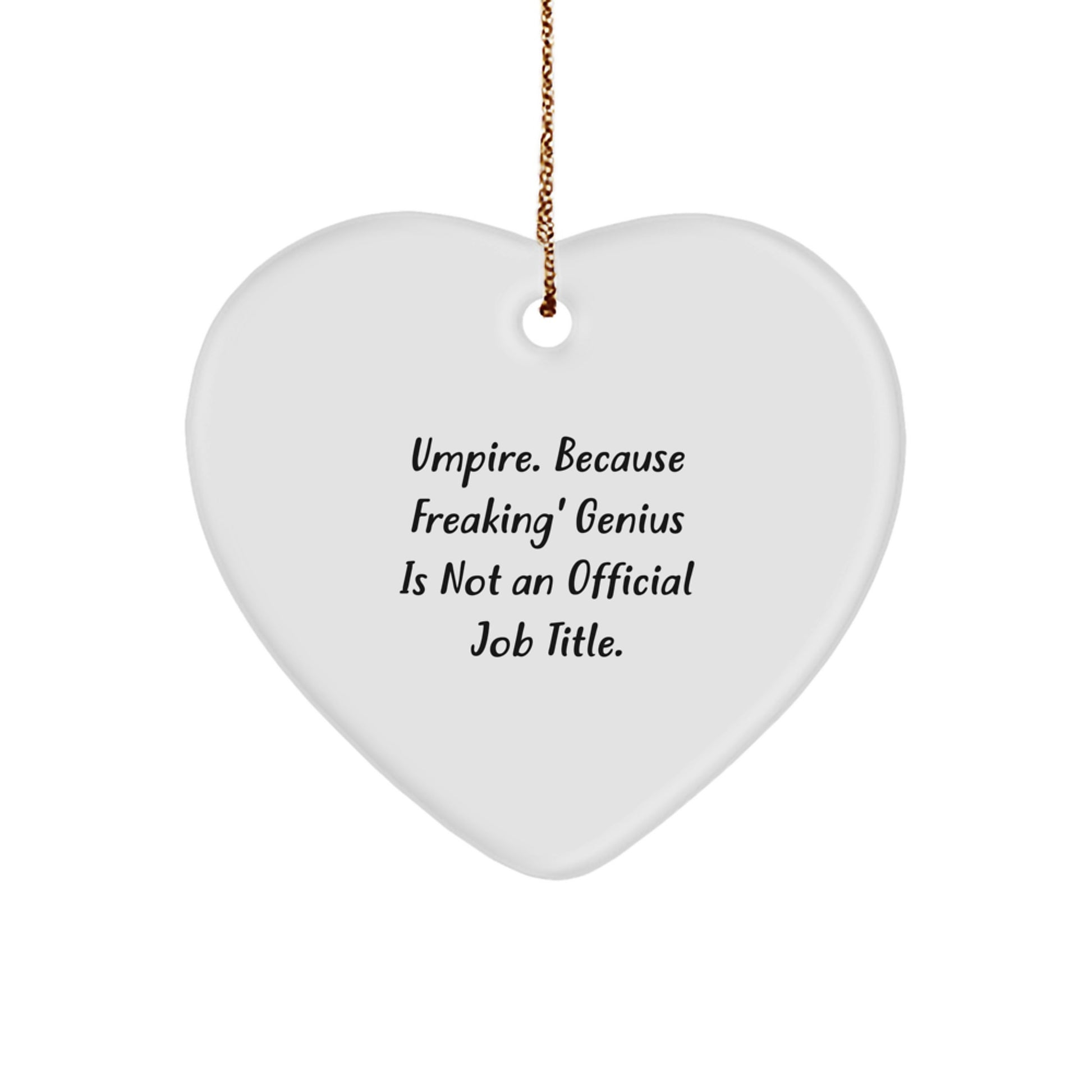 Funny Umpire Heart Ornament Gifts from Friends for Christmas Unique - Image 1