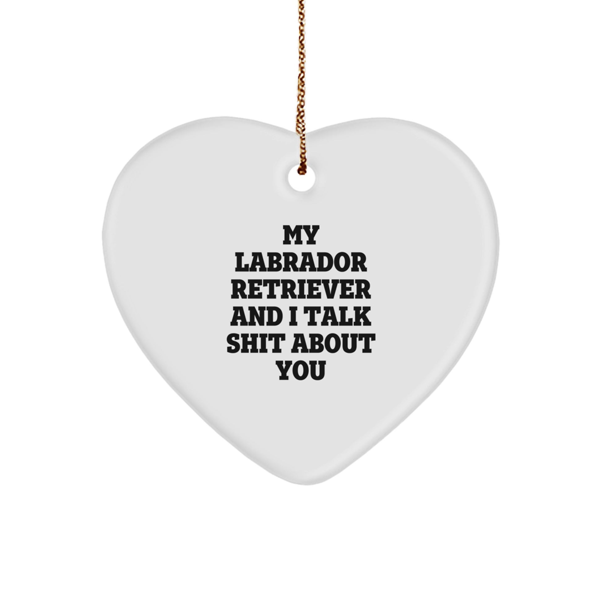 Funny Labrador Retriever Dog Christmas Ornaments, Gifts for Labrador Retriever Dog Owners from Friends, Family, or Men - Image 1