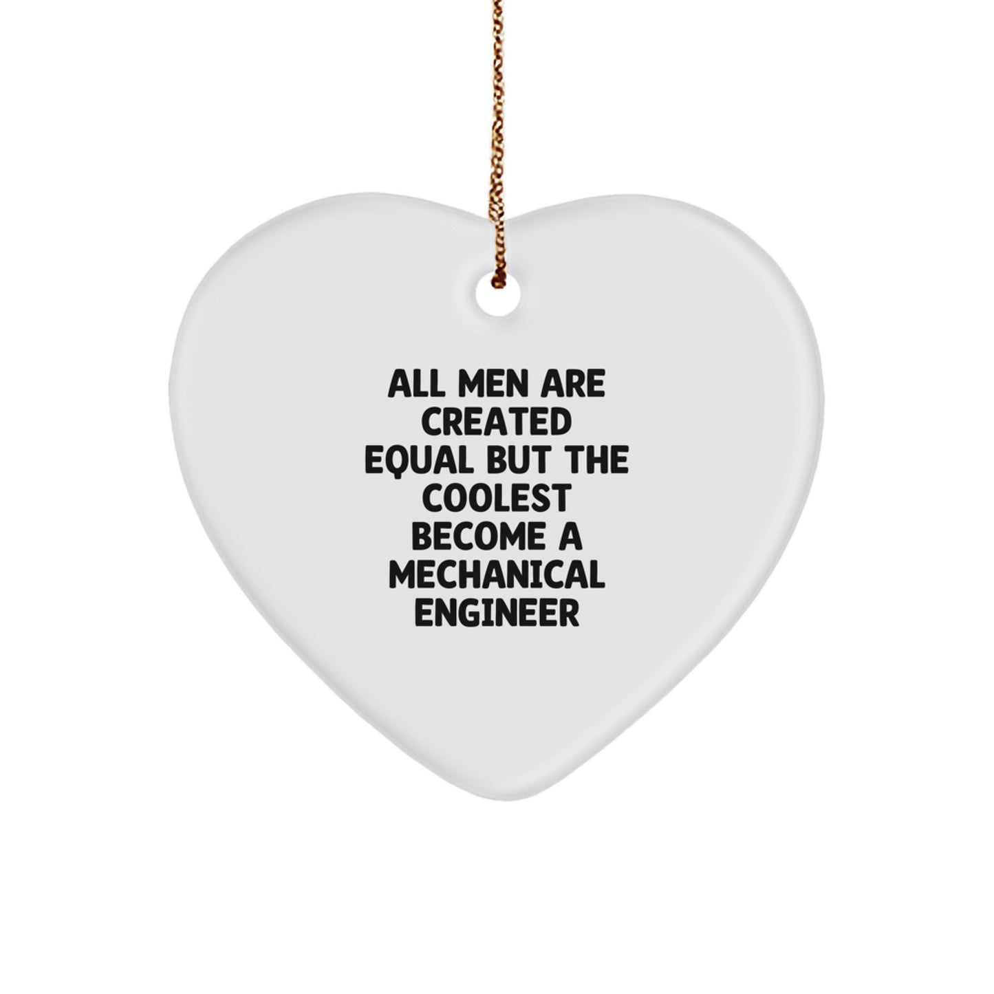 Funny Mechanical Engineer Heart Ornaments Gifts from Men to Mechanical Engineer Friends for Christmas Unique - Image 1