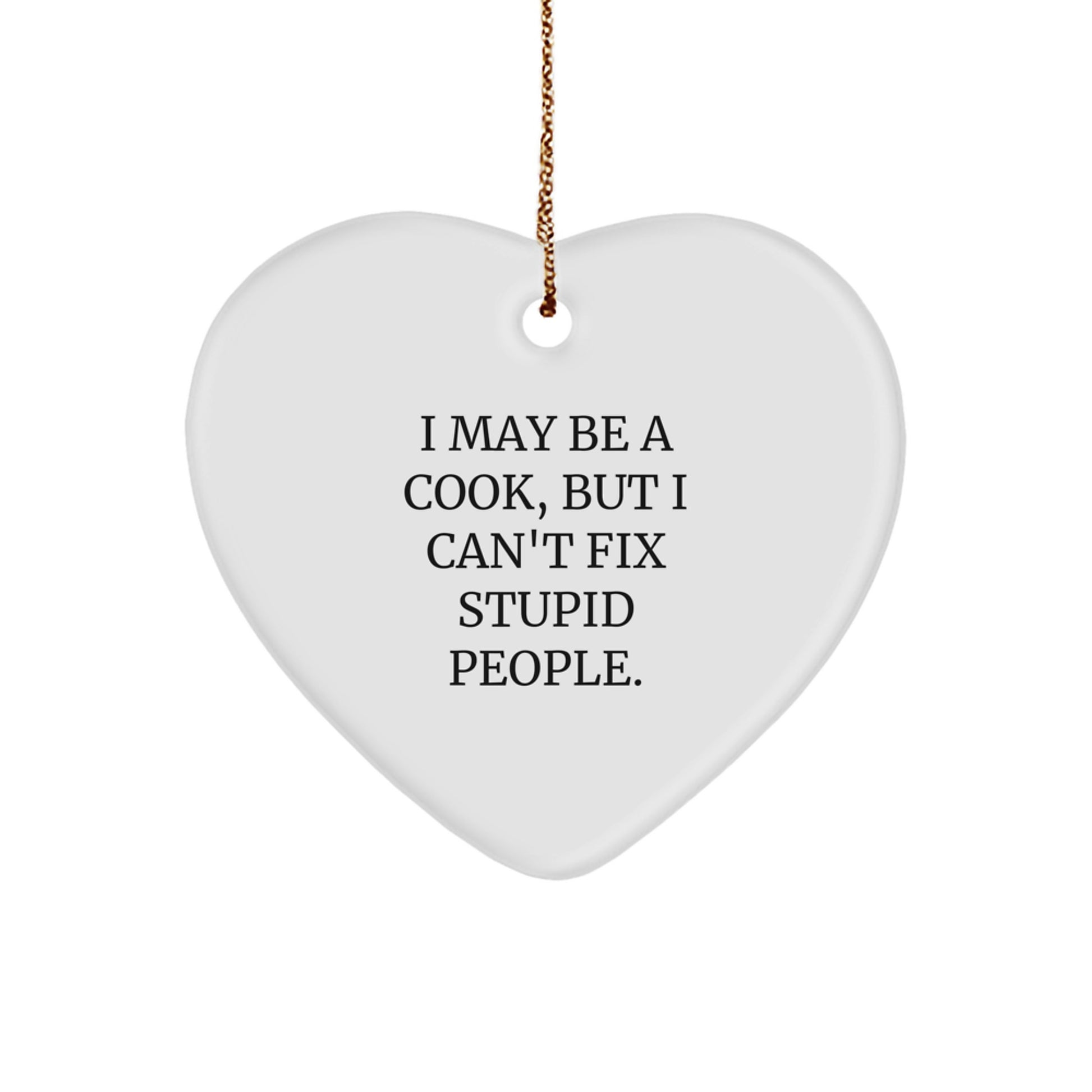 Funny Cook Heart Ornament Gifts from Family and Friends for Cooks on Christmas Unique - Image 1