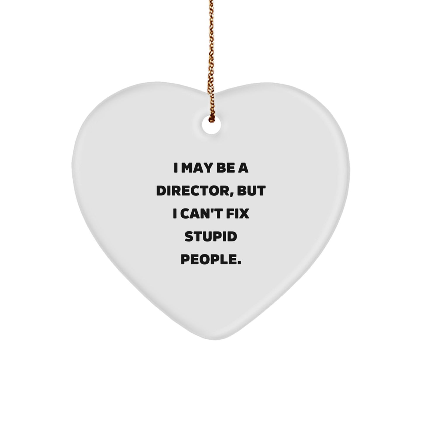Funny Director Christmas Heart Ornament Gifts from Friends, Family, Coworkers for Director, Men, Women - Image 1