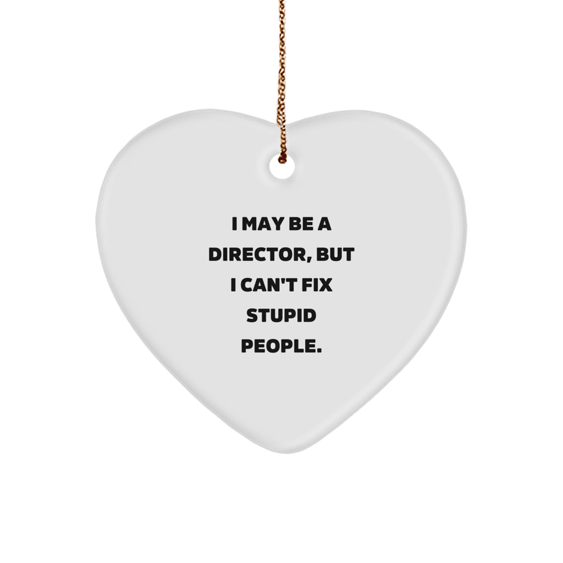 Funny Director Christmas Heart Ornament Gifts from Friends, Family, Coworkers for Director, Men, Women - Image 1