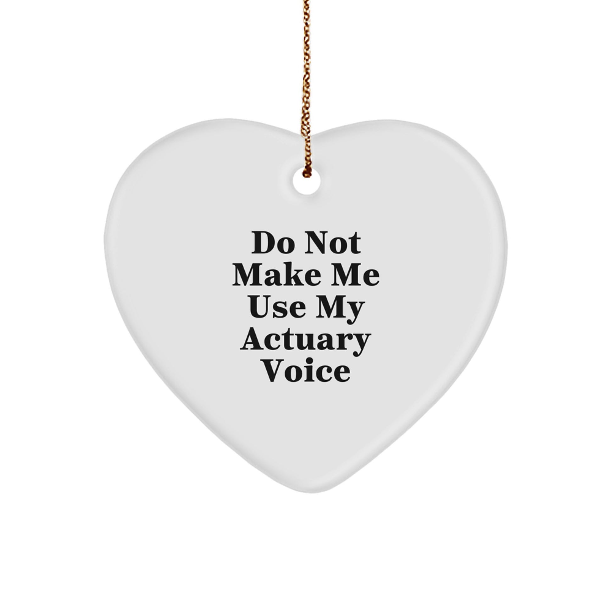 Funny Actuary Gifts from Friends, Unique Christmas Unique Actuary Heart Ornament for Actuary Men and Women - Image 1