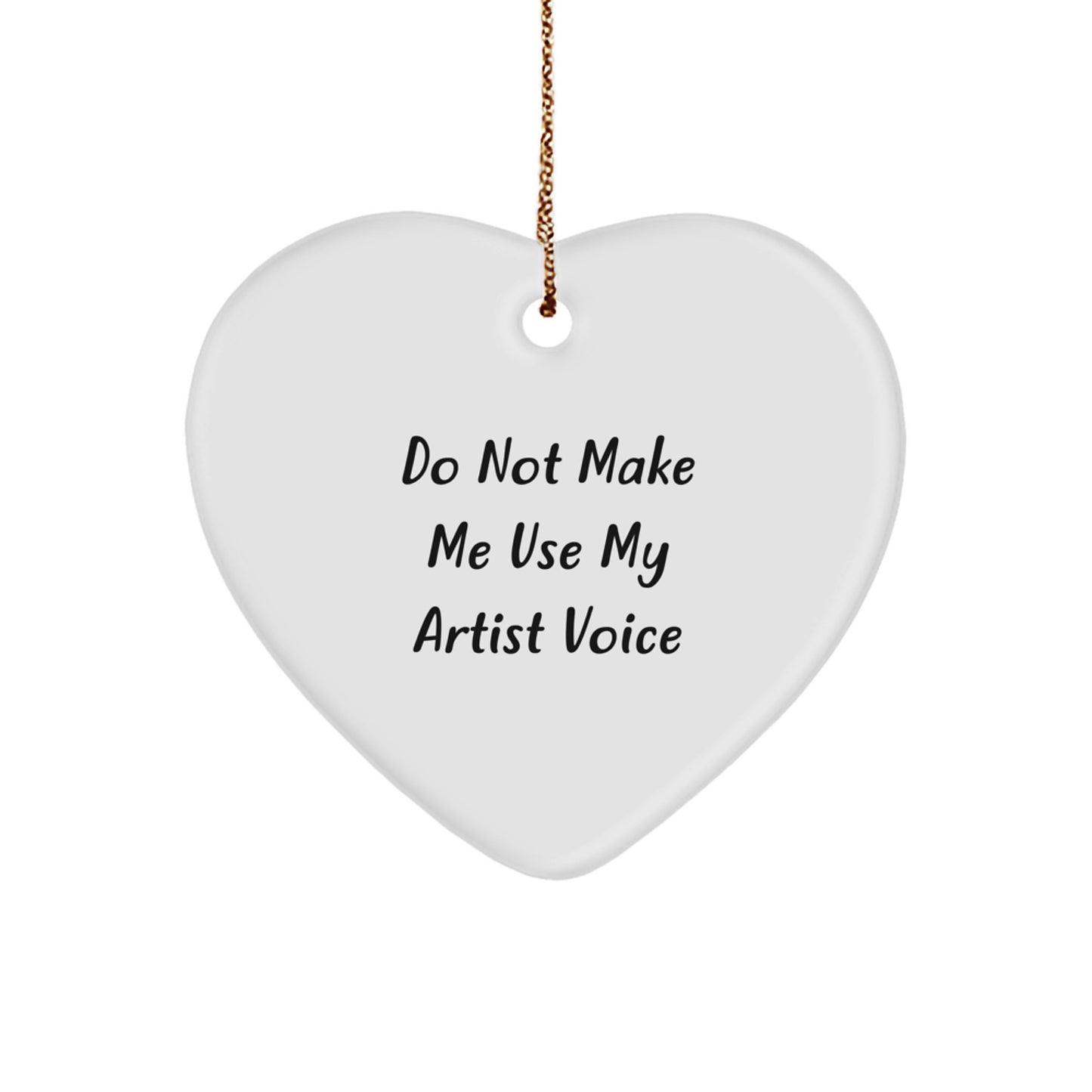Funny Artist Heart Ornament Gifts from Men to Women Friends on Christmas Unique Gifts - Image 1