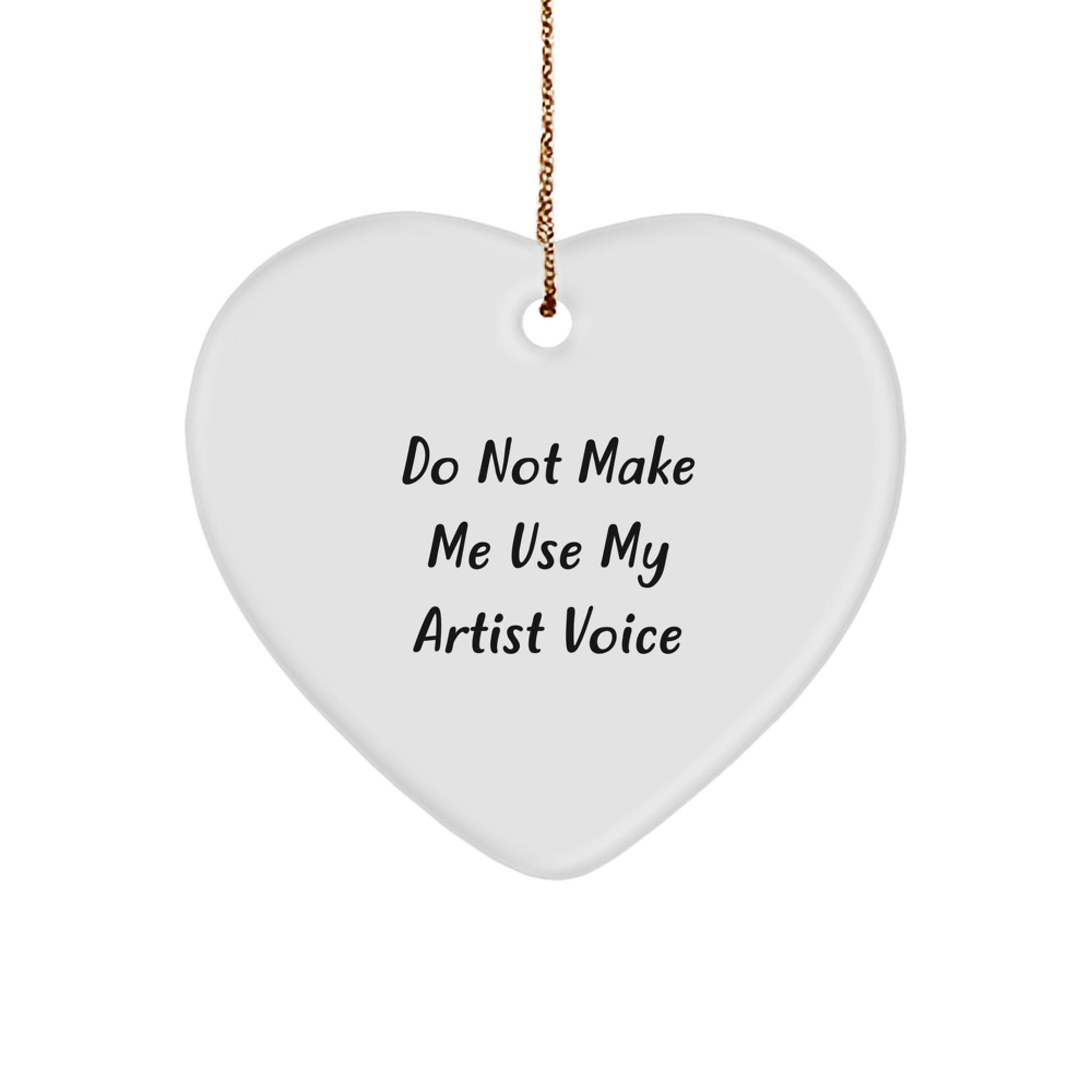 Funny Artist Heart Ornament Gifts from Men to Women Friends on Christmas Unique Gifts - Image 1