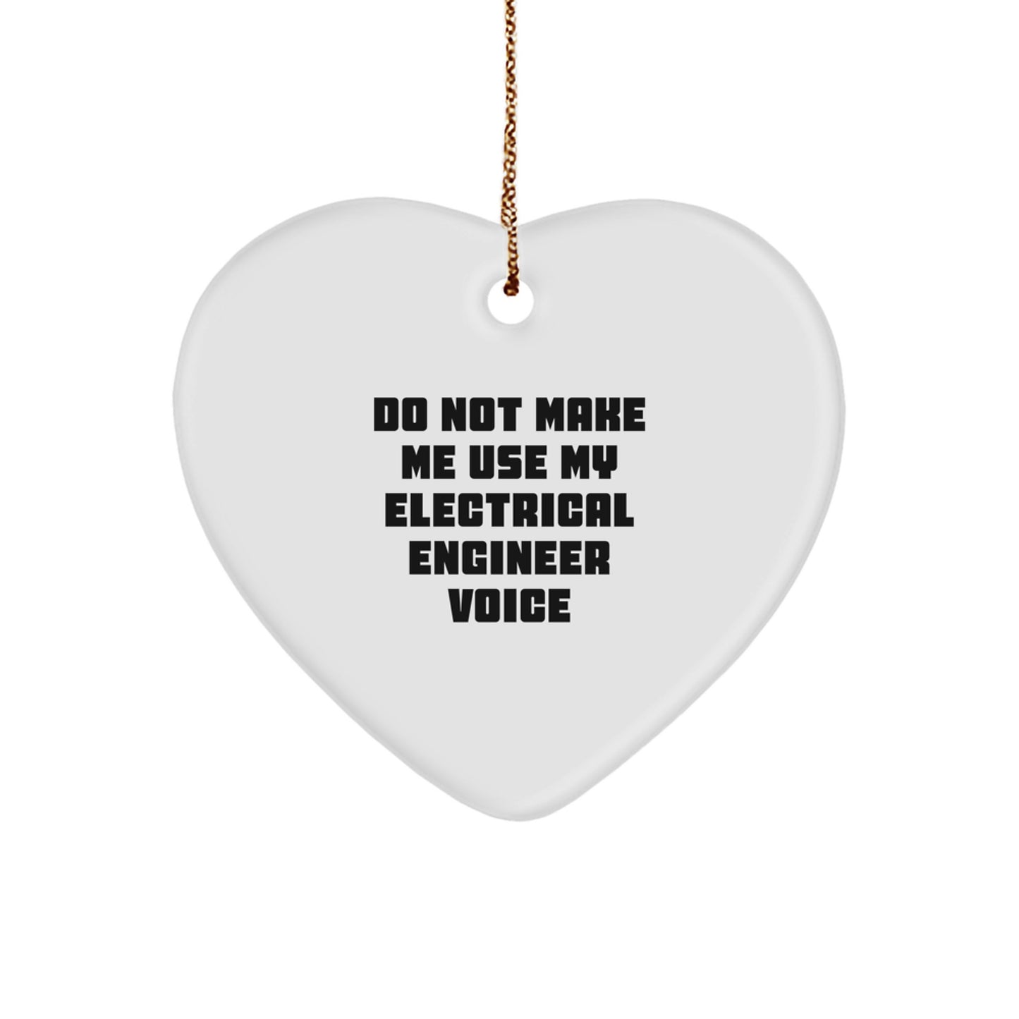 Funny Electrical Engineer Gifts for Men from Friends, Heart Ornament Christmas Unique - Image 1