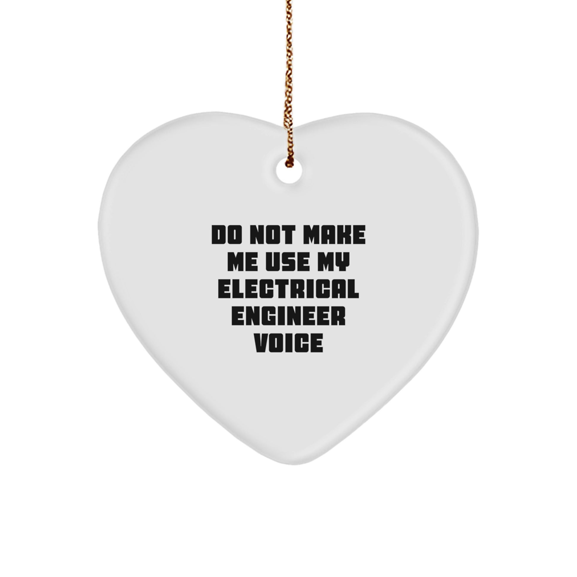 Funny Electrical Engineer Gifts for Men from Friends, Heart Ornament Christmas Unique - Image 1