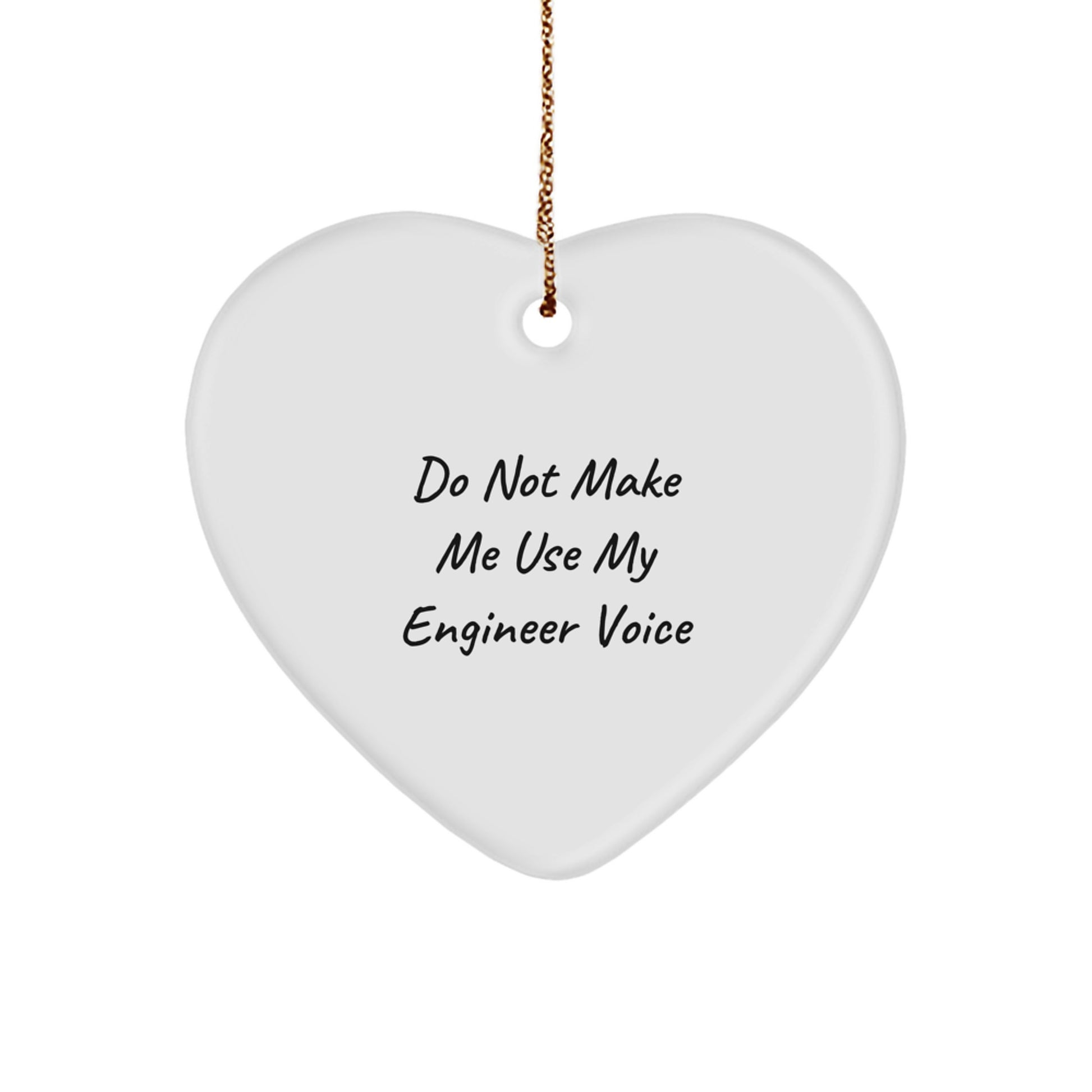 Funny Engineer Gifts from Family, Heart Ornament for Engineer Friends at Christmas Unique - Image 1