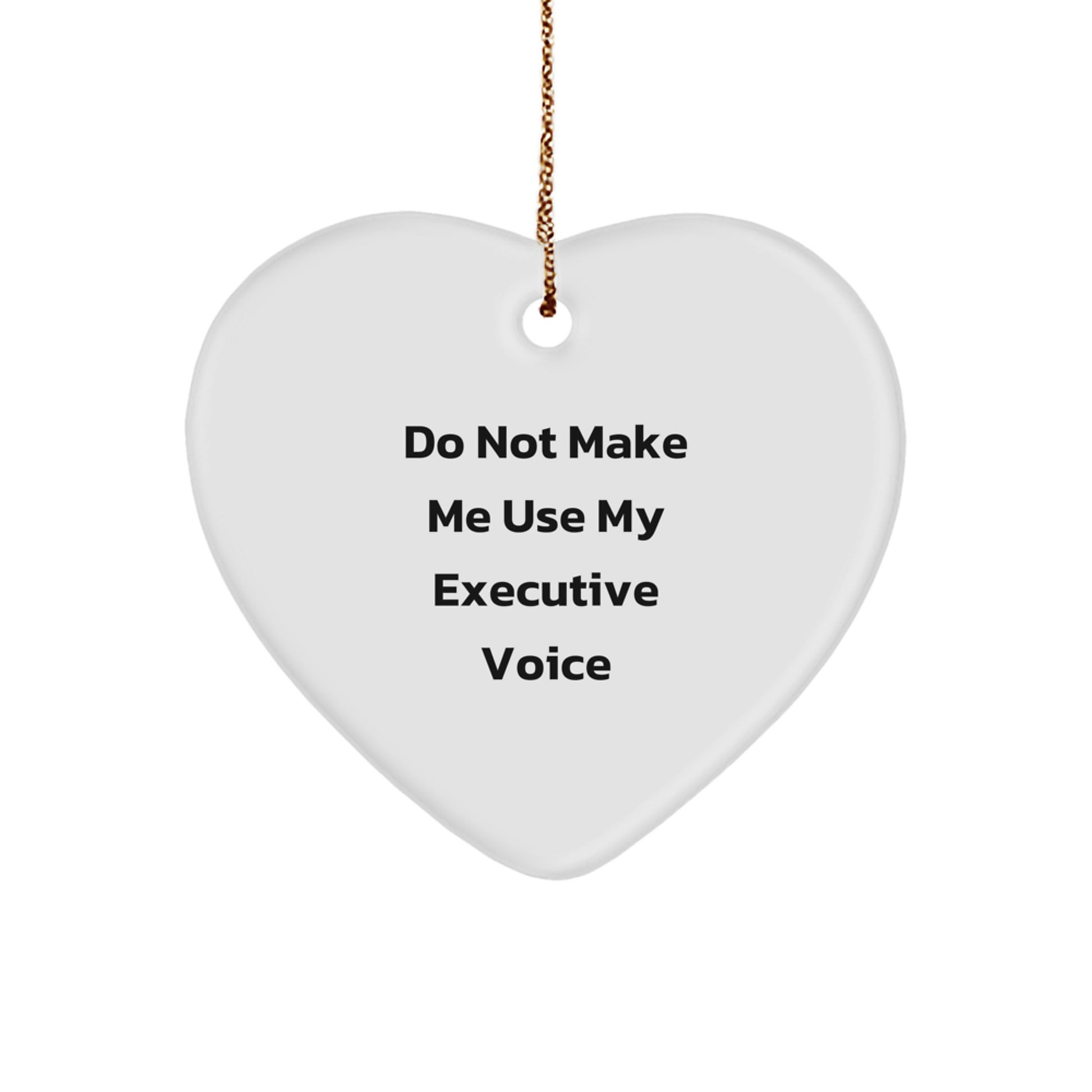 Funny Executive Heart Ornament Gifts from Friends to Executive Friends, Christmas Unique Gifts for Executive Men and Women - Image 1