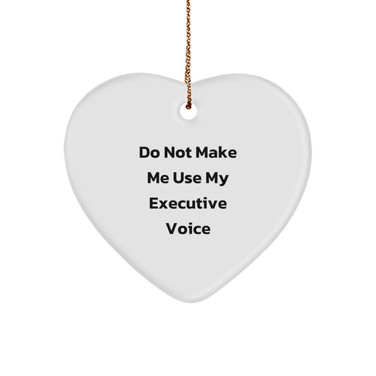 Funny Executive Heart Ornament Gifts from Friends to Executive Friends, Christmas Unique Gifts for Executive Men and Women - Image 1