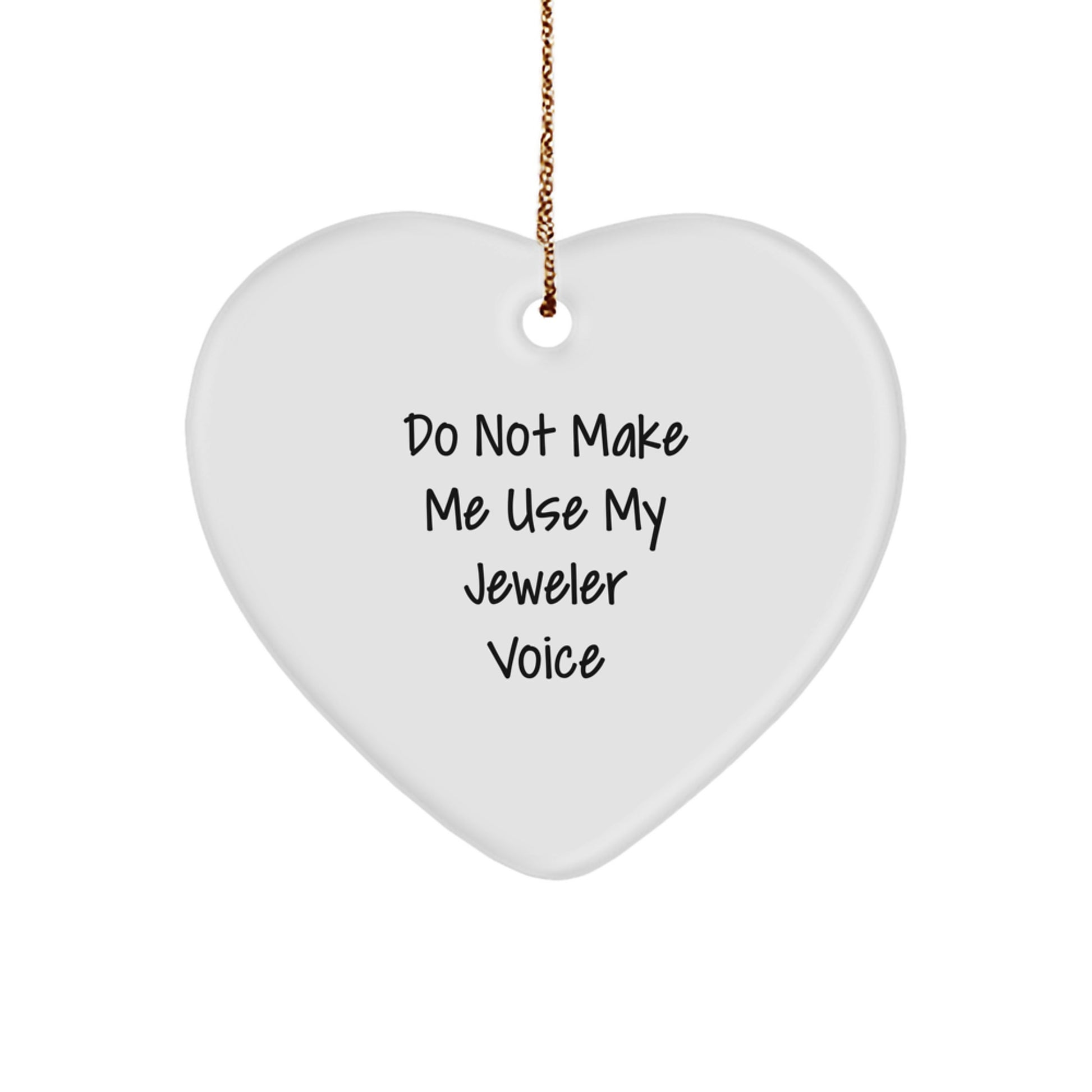 Funny Jeweler Heart Ornament Gifts from Men to Women Friends Coworkers Family for Christmas Unique Presents - Image 1
