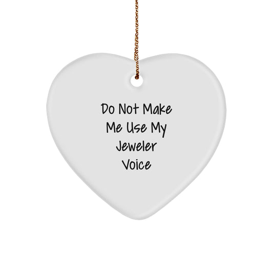 Funny Jeweler Heart Ornament Gifts from Men to Women Friends Coworkers Family for Christmas Unique Presents - Image 1