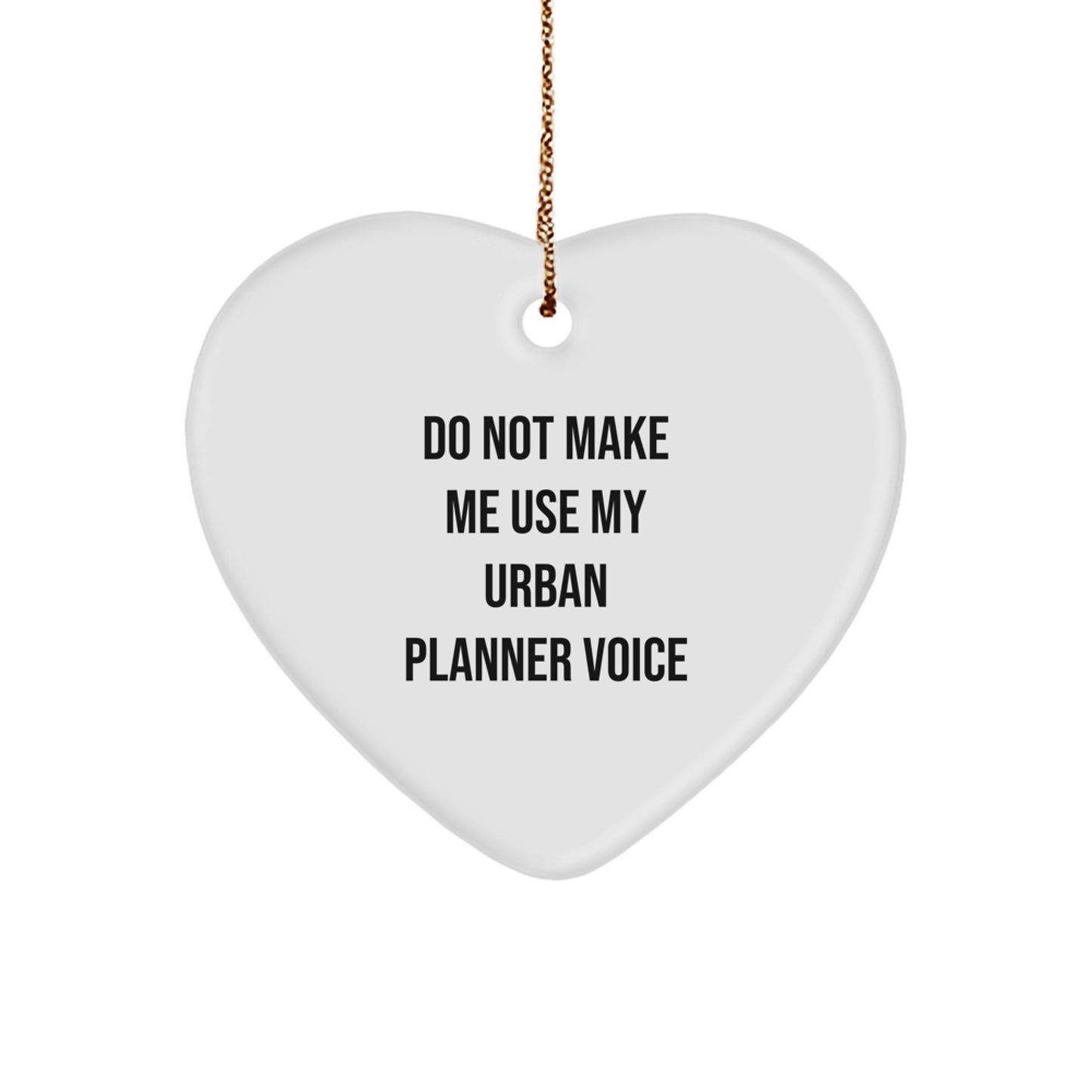 Urban Planner Friends Gifts from Men - Heart Ornament for Urban Planner Christmas Unique Gifts - Image 1