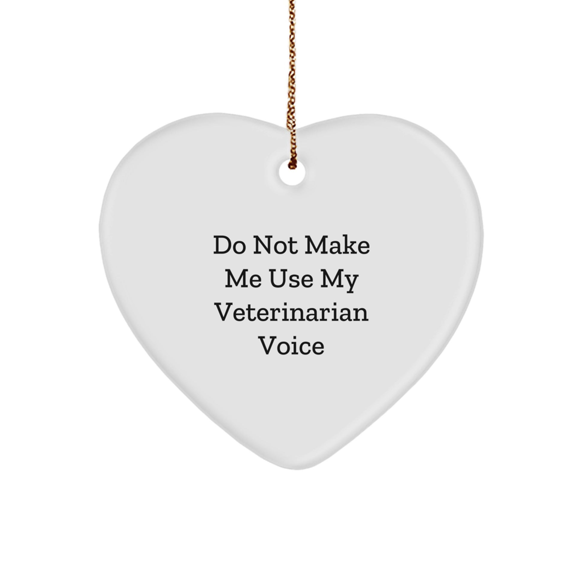 Funny Veterinarian Heart Ornament Gifts from Friends to Family for Christmas Unique Decorations - Image 1