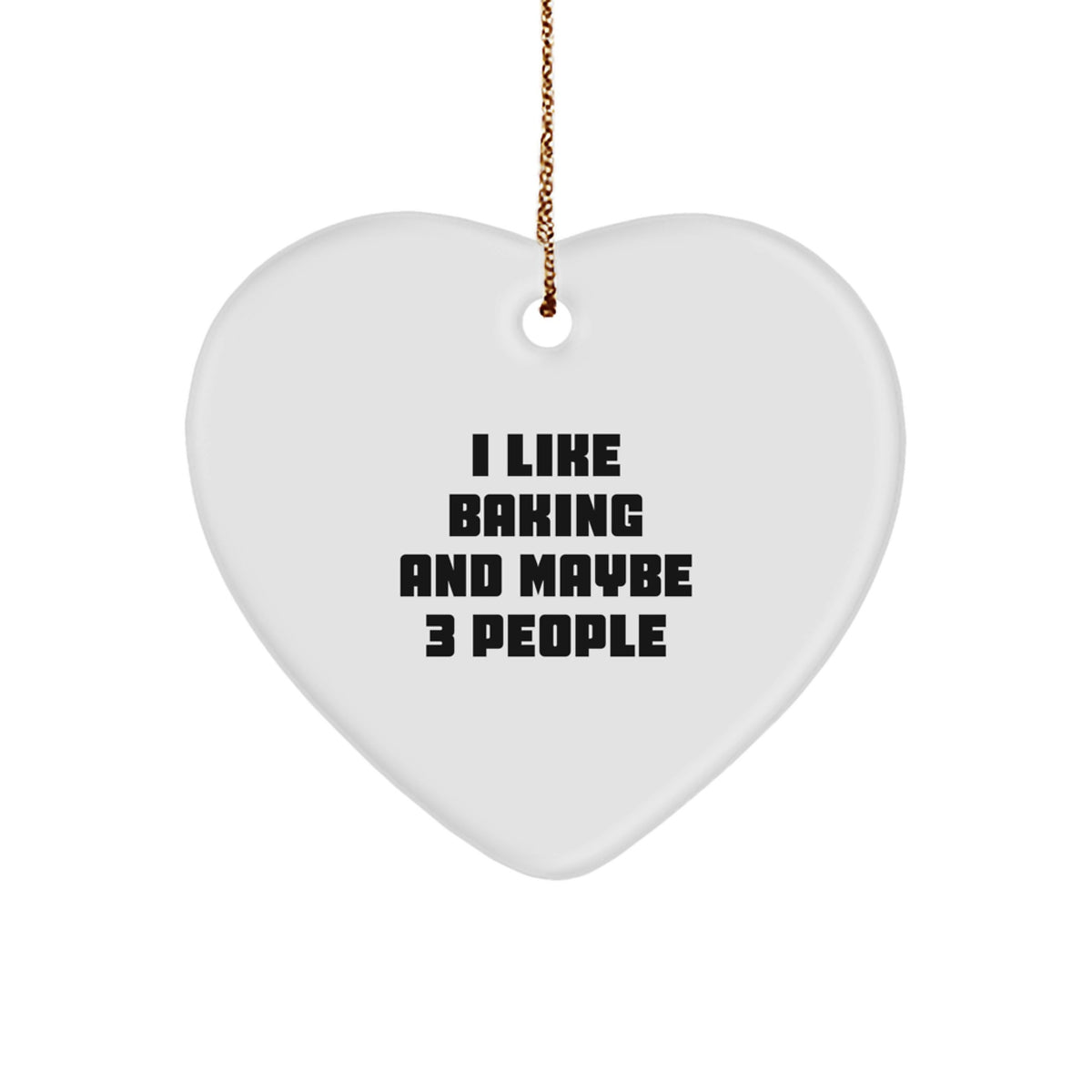 Funny Baking Heart Ornament Gifts from Friends for Baking Lovers this Christmas - Image 1