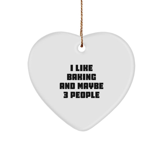 Funny Baking Heart Ornament Gifts from Friends for Baking Lovers this Christmas - Image 1